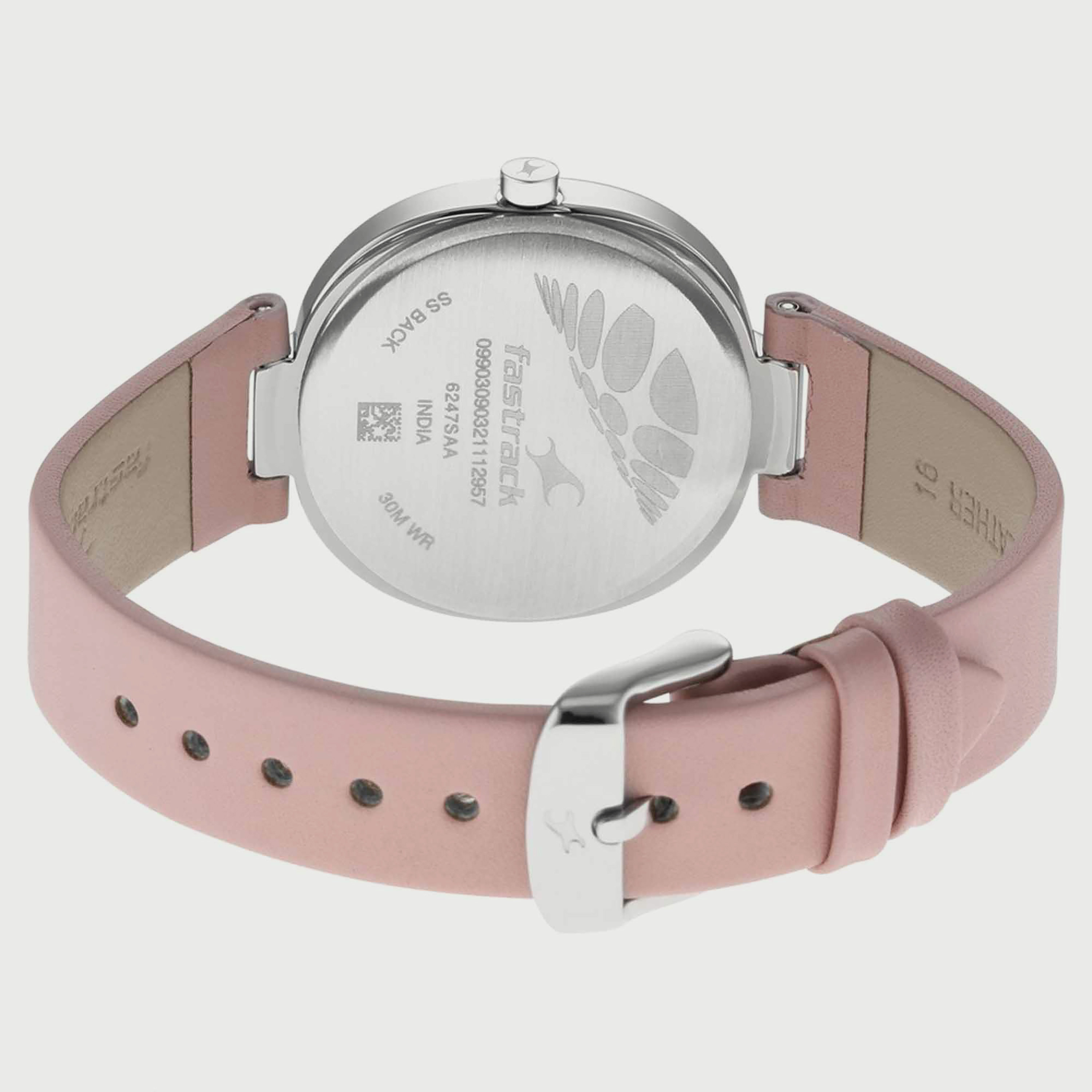 Buy Fastrack Pink Analog Leather Strap Watch - 6247SL01 Online ...