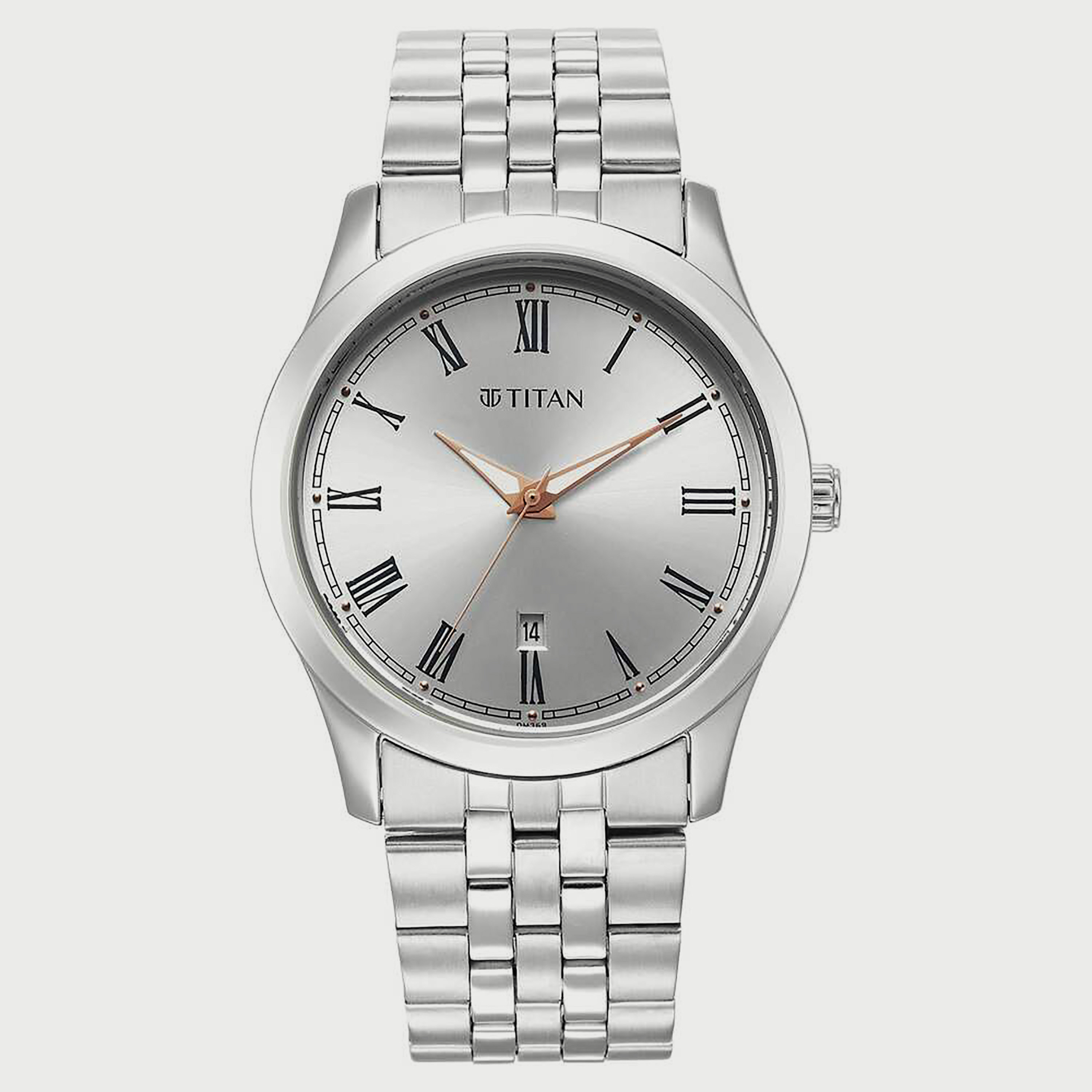 Titan silver best sale watch price