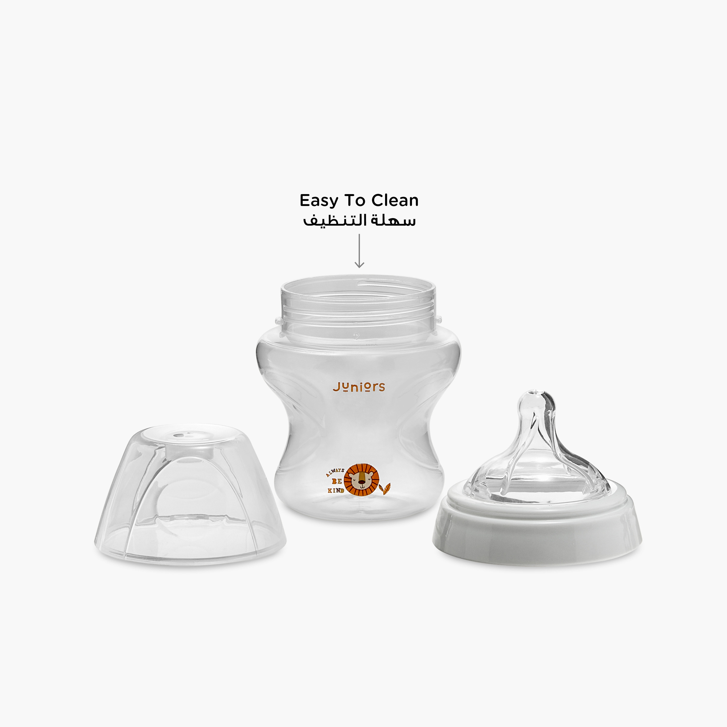 Juniors Just Like Nature Ergonomic Anti-Colic Feeding Bottle - 150 ml-baby-feeding-feedingbottles-bottlesandteats-image-5