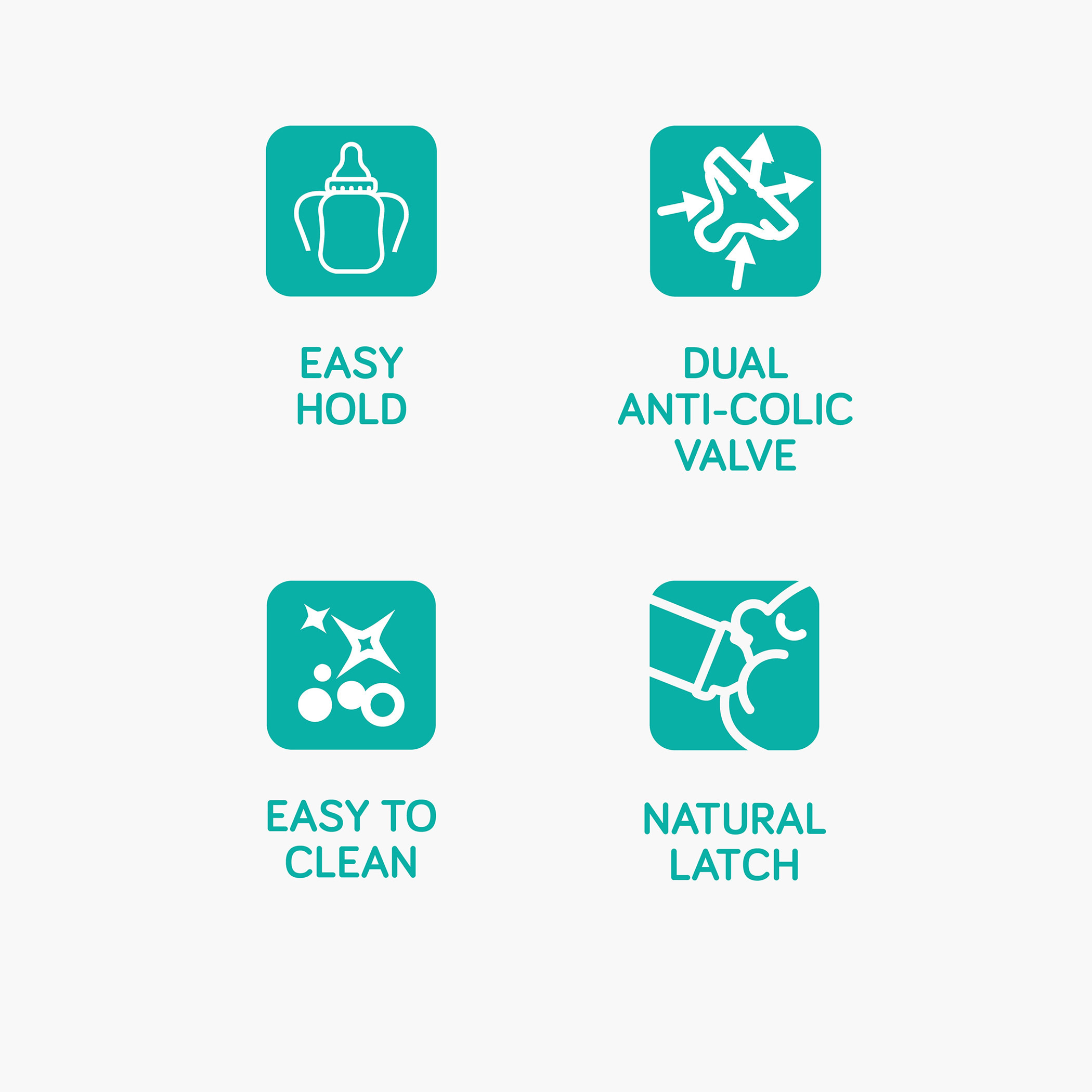 رضّاعة جاست لايك نيتشر إرجونوميك 260 مل بمقبض وحلمة مضادة للمغص من جونيورز - أبيض-baby-feeding-feedingbottles-bottlesandteats-image-2