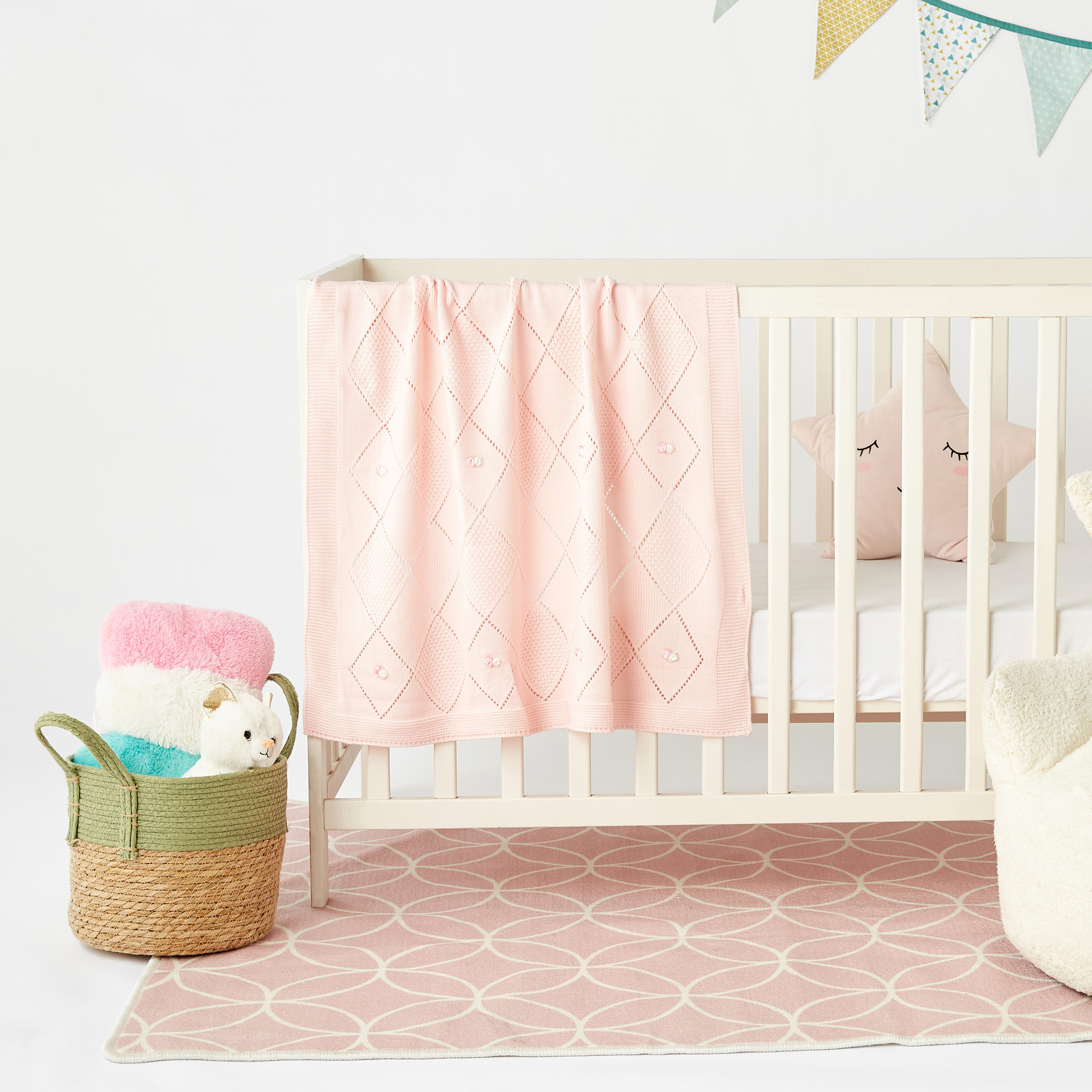 شال أطفال مزين بزهور من جونيورز - 80x90 سم-baby-nursery-blanketsandswaddles-blanketsandquilts-image-5