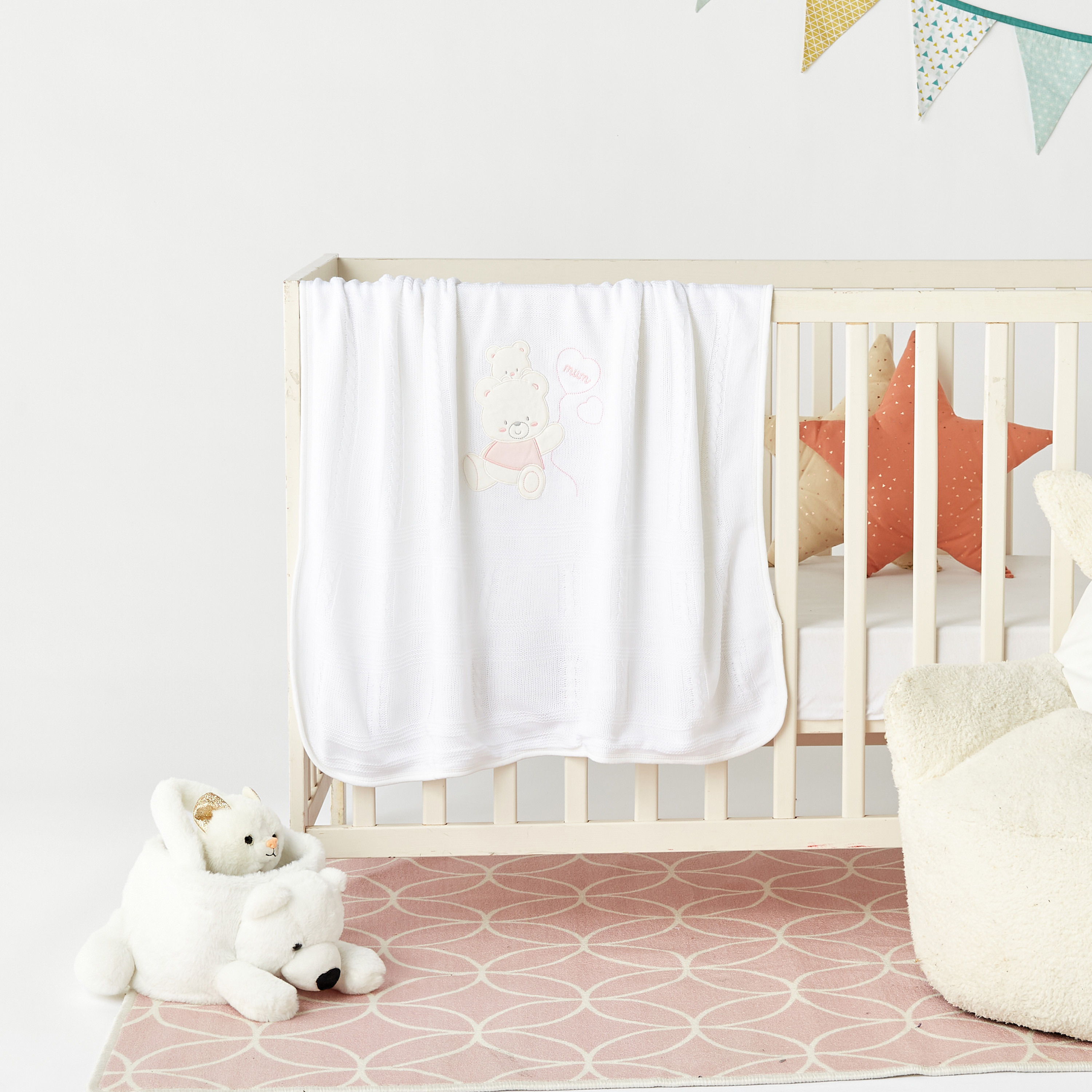 Juniors Teddy Bear Applique Baby Shawl - 80x90 cm-baby-nursery-blanketsandswaddles-blanketsandquilts-image-5