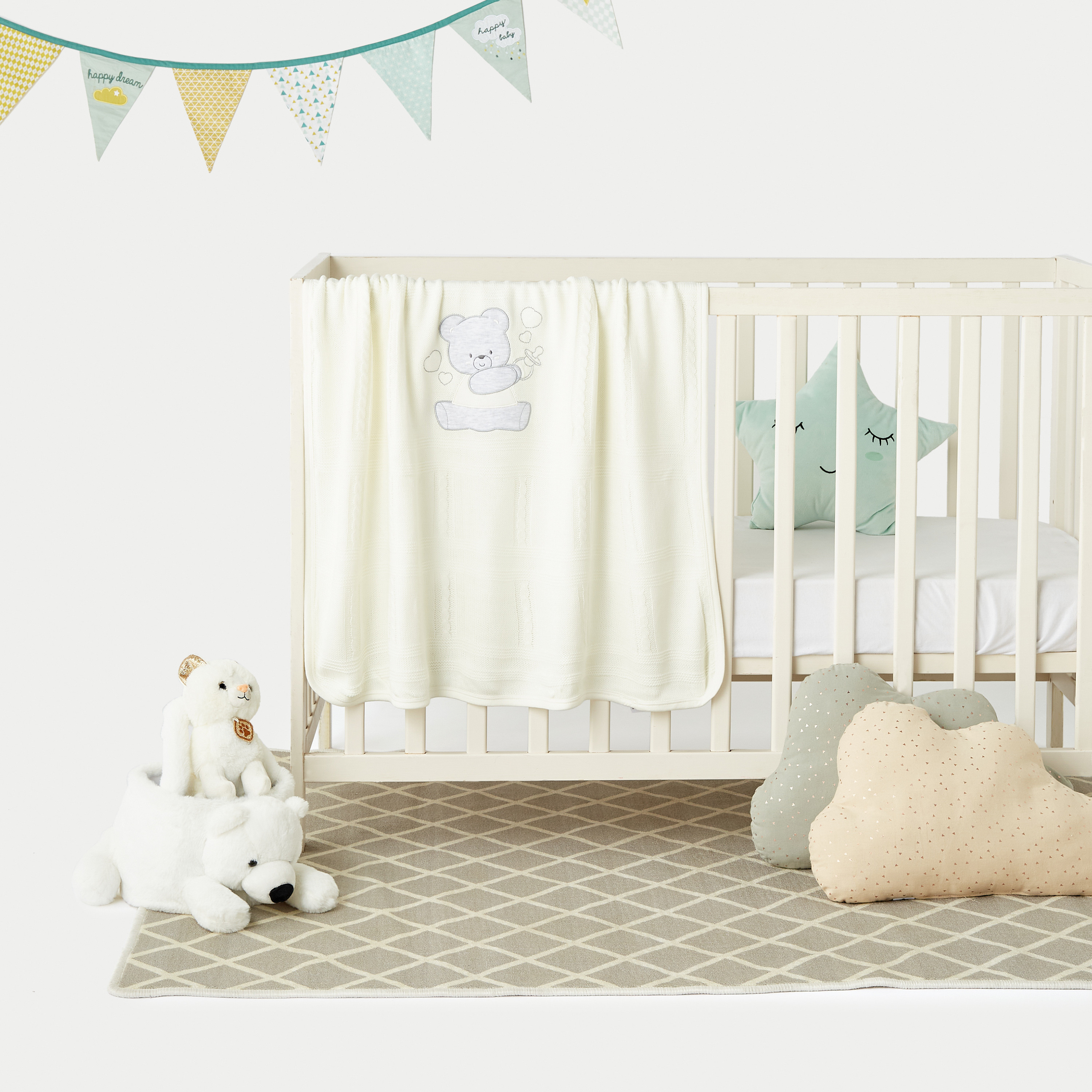 Juniors Teddy Bear Applique Baby Shawl - 80x90 cm-baby-nursery-blanketsandswaddles-blanketsandquilts-image-5