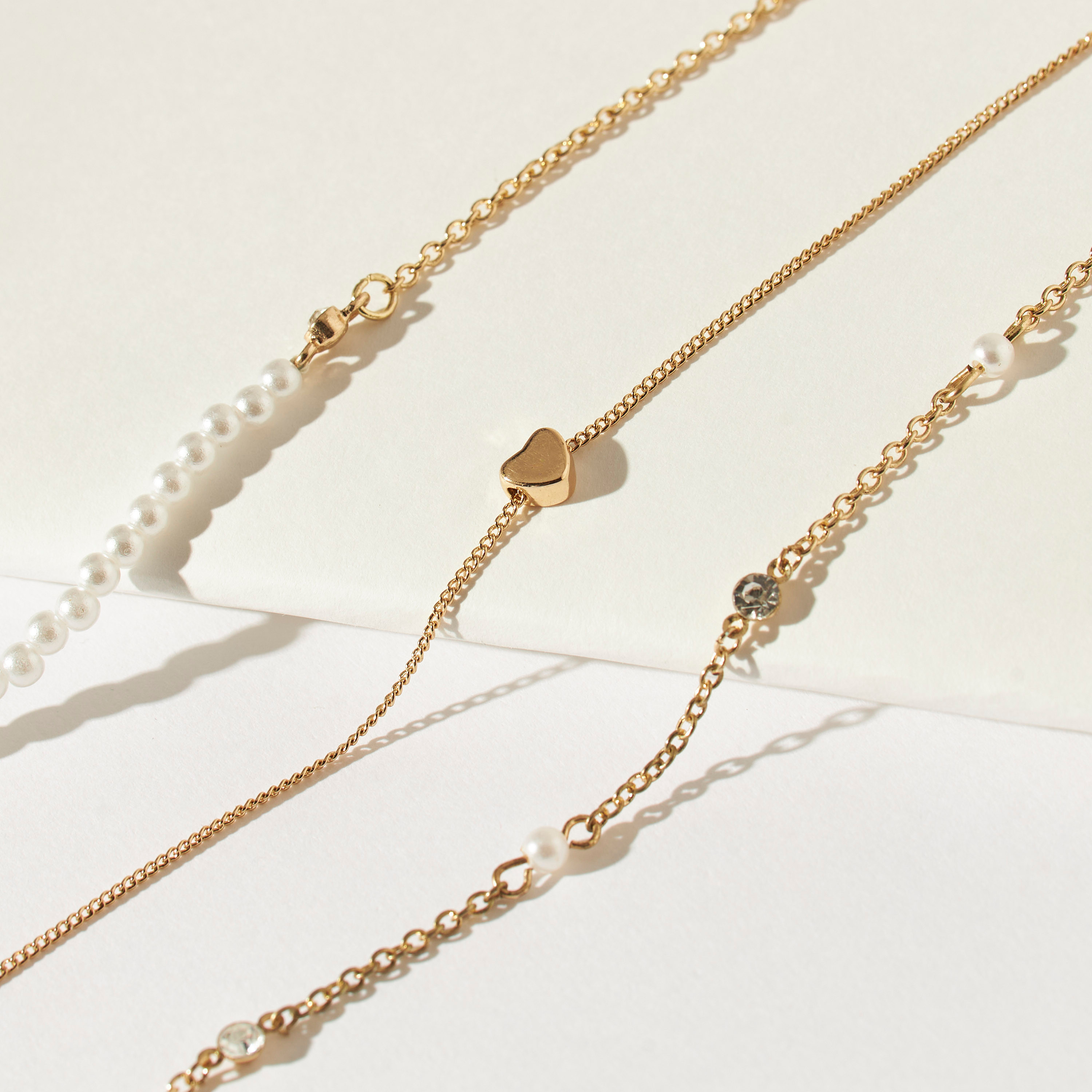 خلخال مزيّن بمشبك إغلاق- طقم من 3 قطع متنوعة-women-watchesandjewellery-jewellery-anklets-image-3