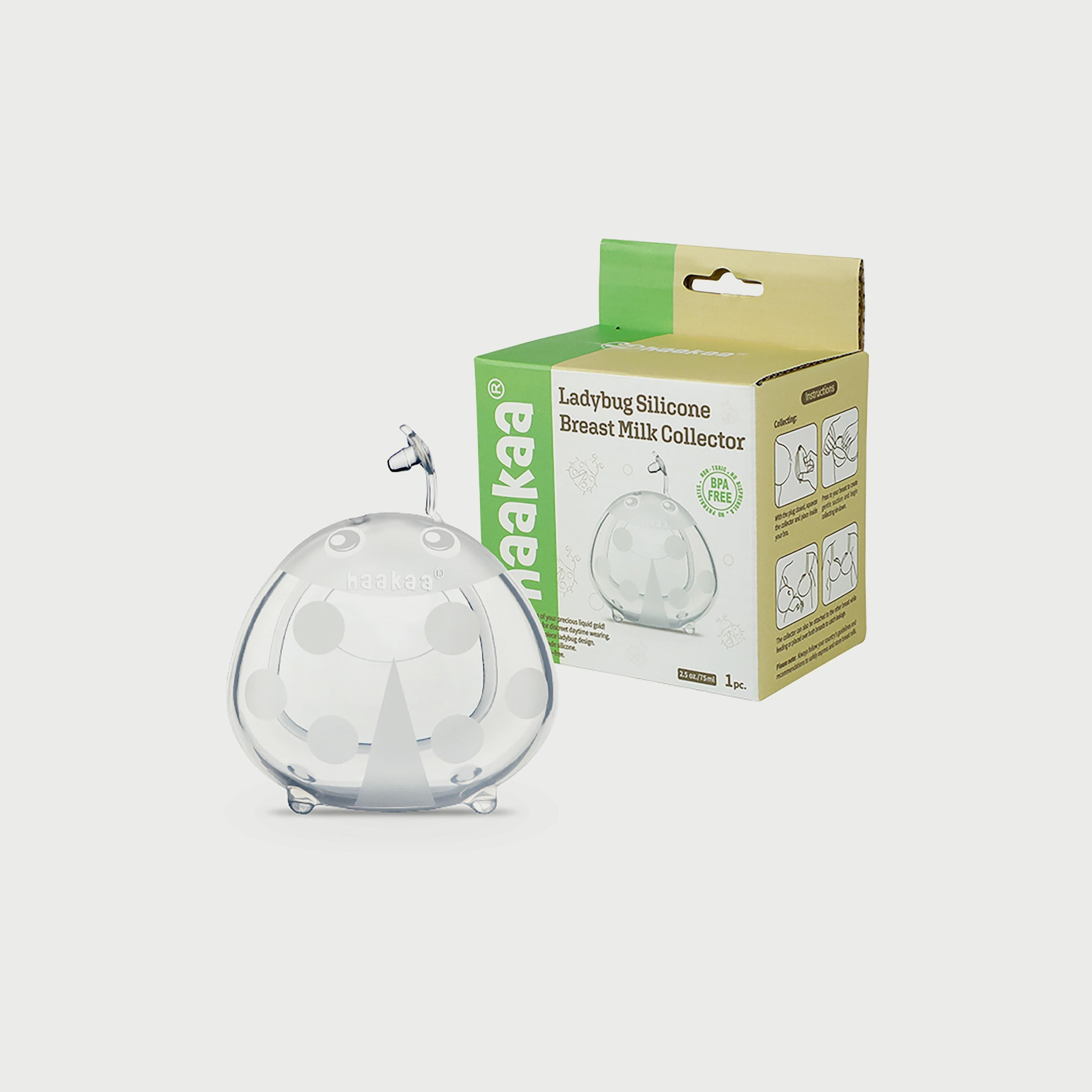 Haakaa Silicone Ladybug Milk Collector, 75 ml-baby-feeding-breastfeedingandcare-image-1