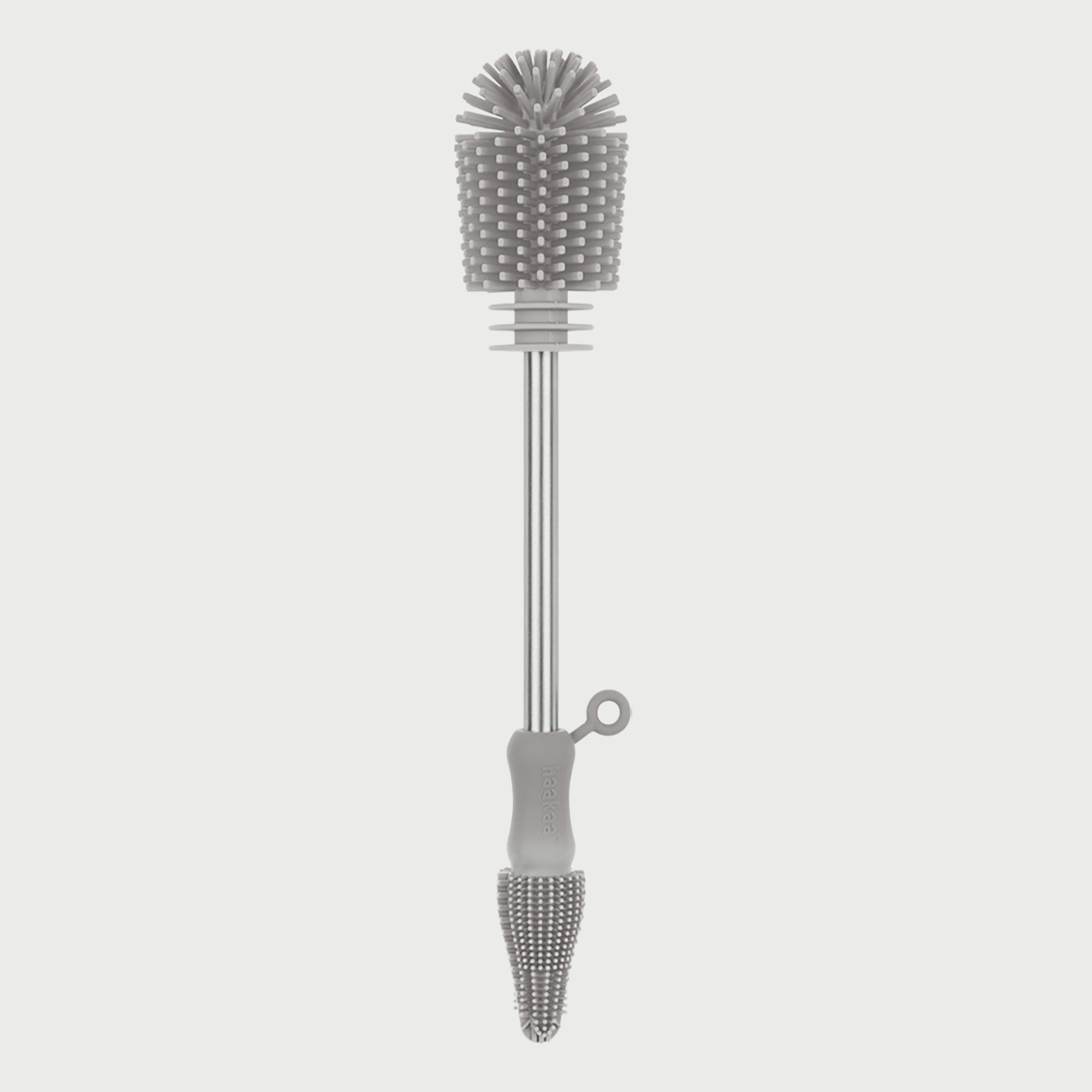 Haakaa Silicone DoubleEnded Bottle Brush, Suva Grey-baby-feeding-accessories-image-1