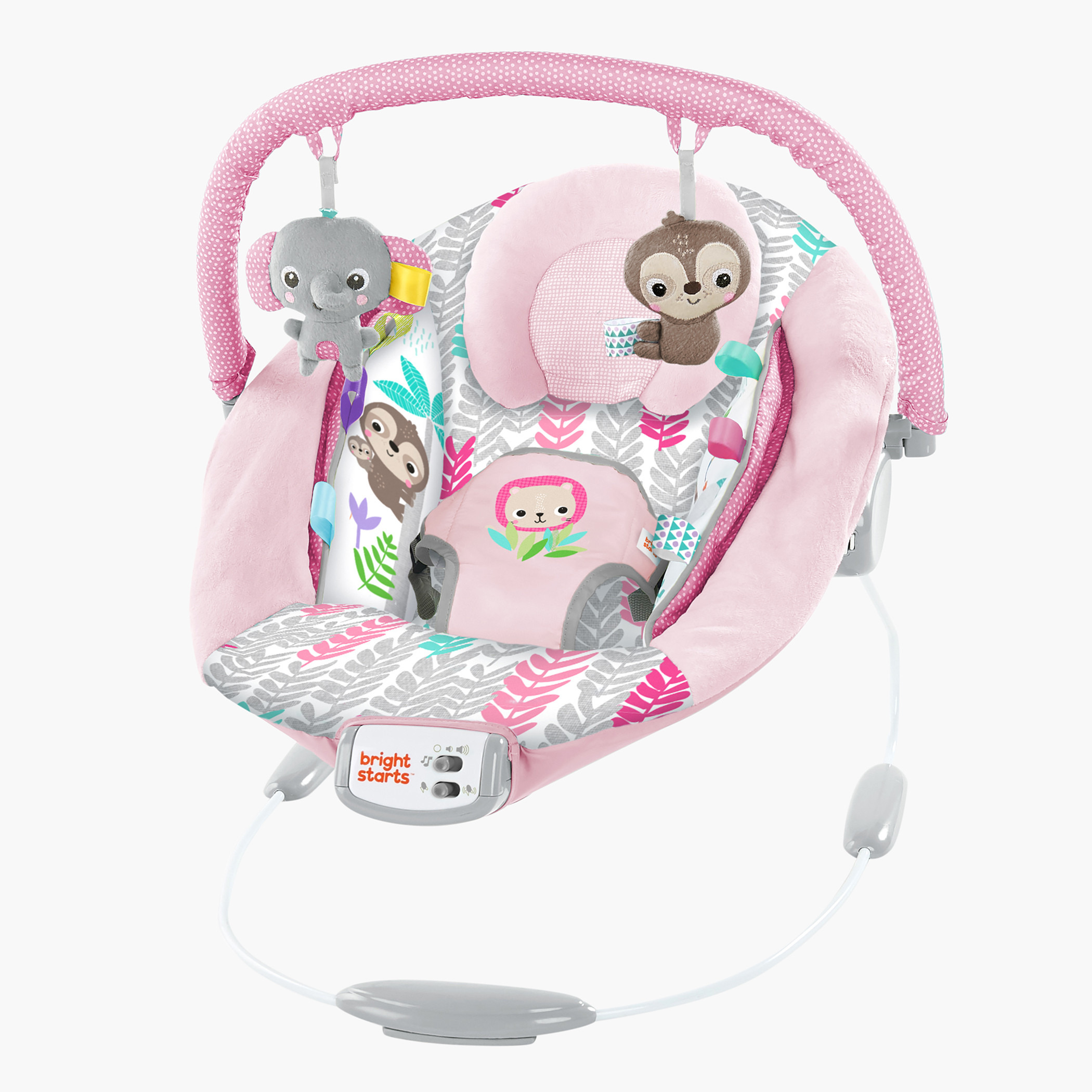 كرسي هزاز مريح بطبعات من برايت ستارتس-baby-infantactivity-bouncers-image-11