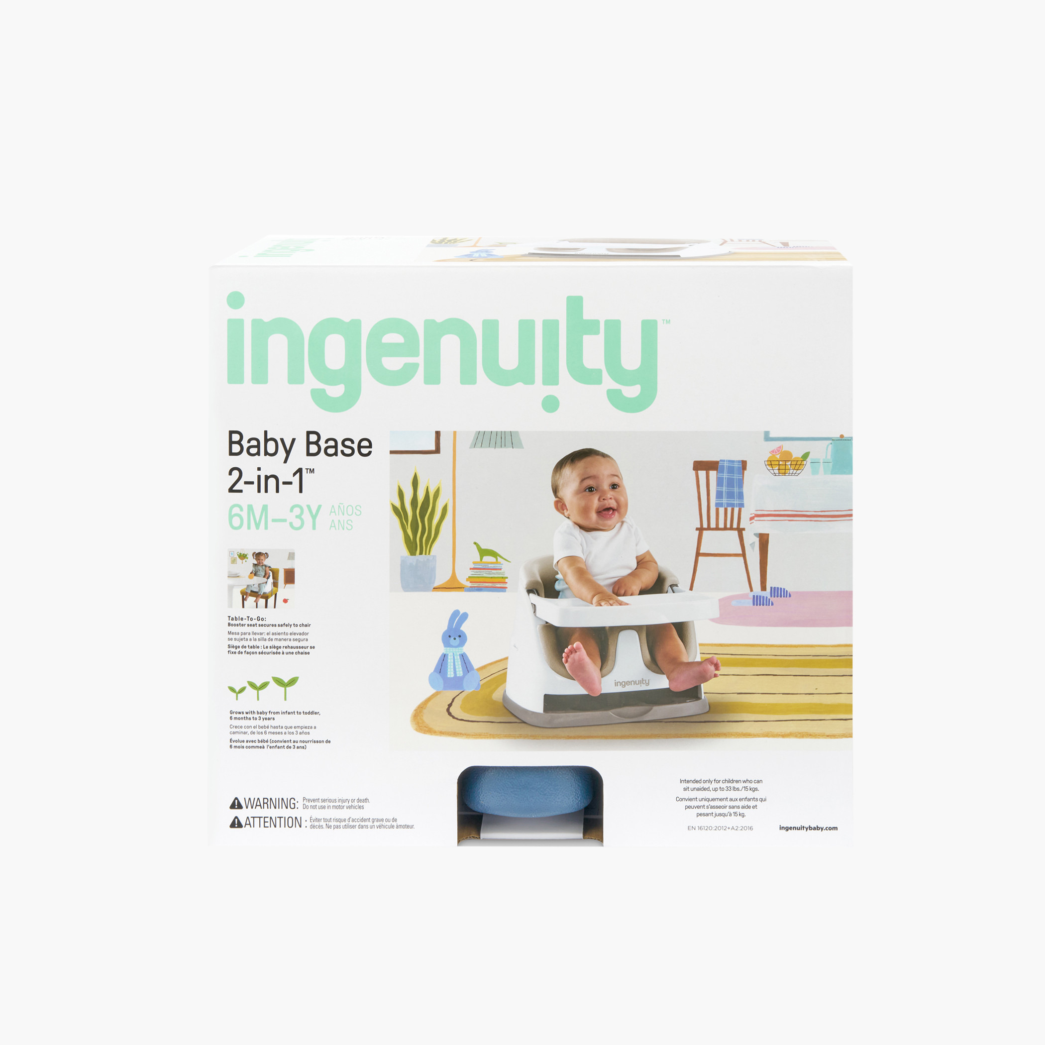 مقعد بقاعدة أطفال 2 في 1 من إنجينيوتي-baby-feeding-highchairsandboosters-image-21