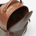 Missy Monogram Print Backpack with Tape Detail and Adjustable Shoulder Straps-Women%27s Backpacks-thumbnailMobile-5