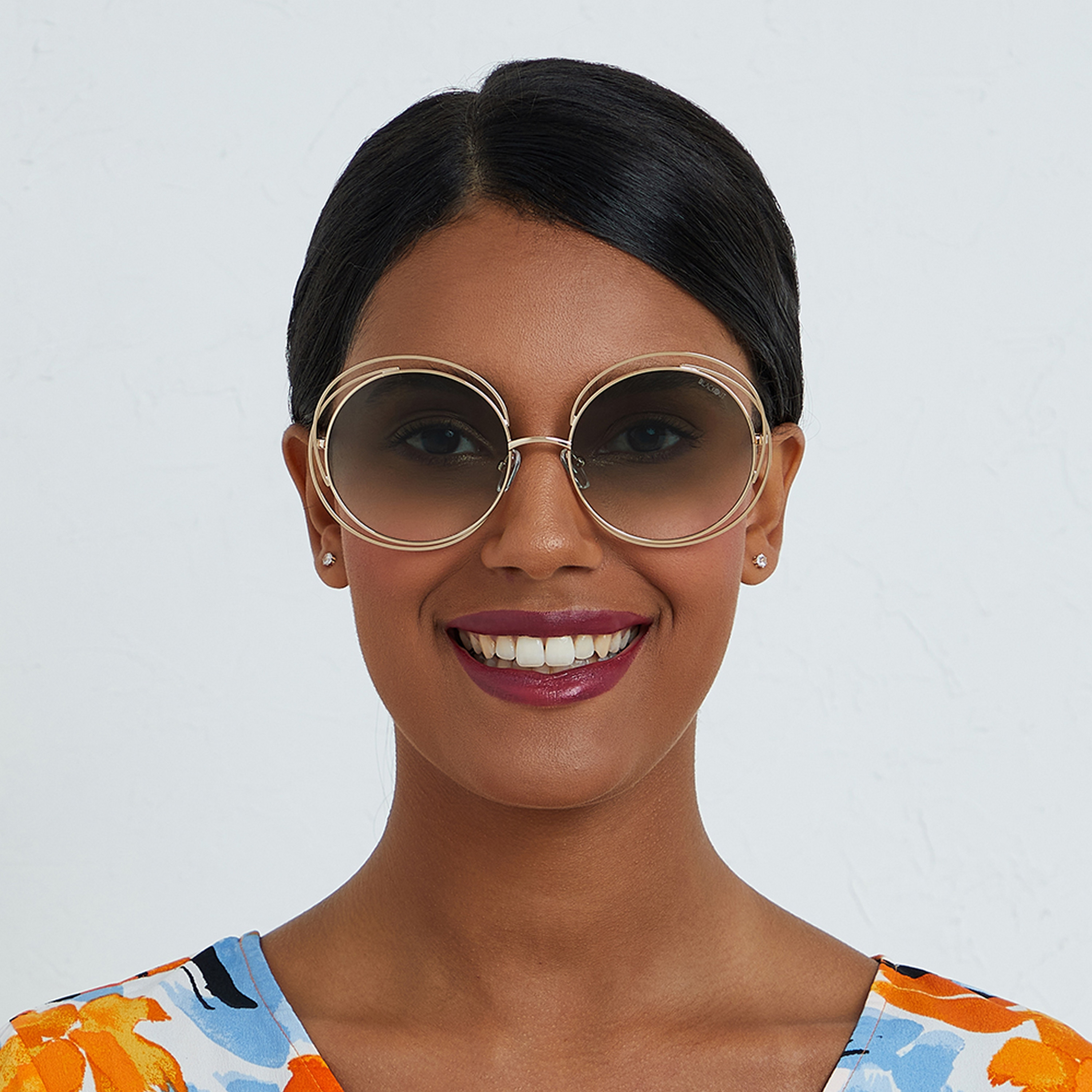 نظارة شمسية خضراء ودائرية من بلاك أوت أمايا مع 57 مم -women-sunglasses-image-4