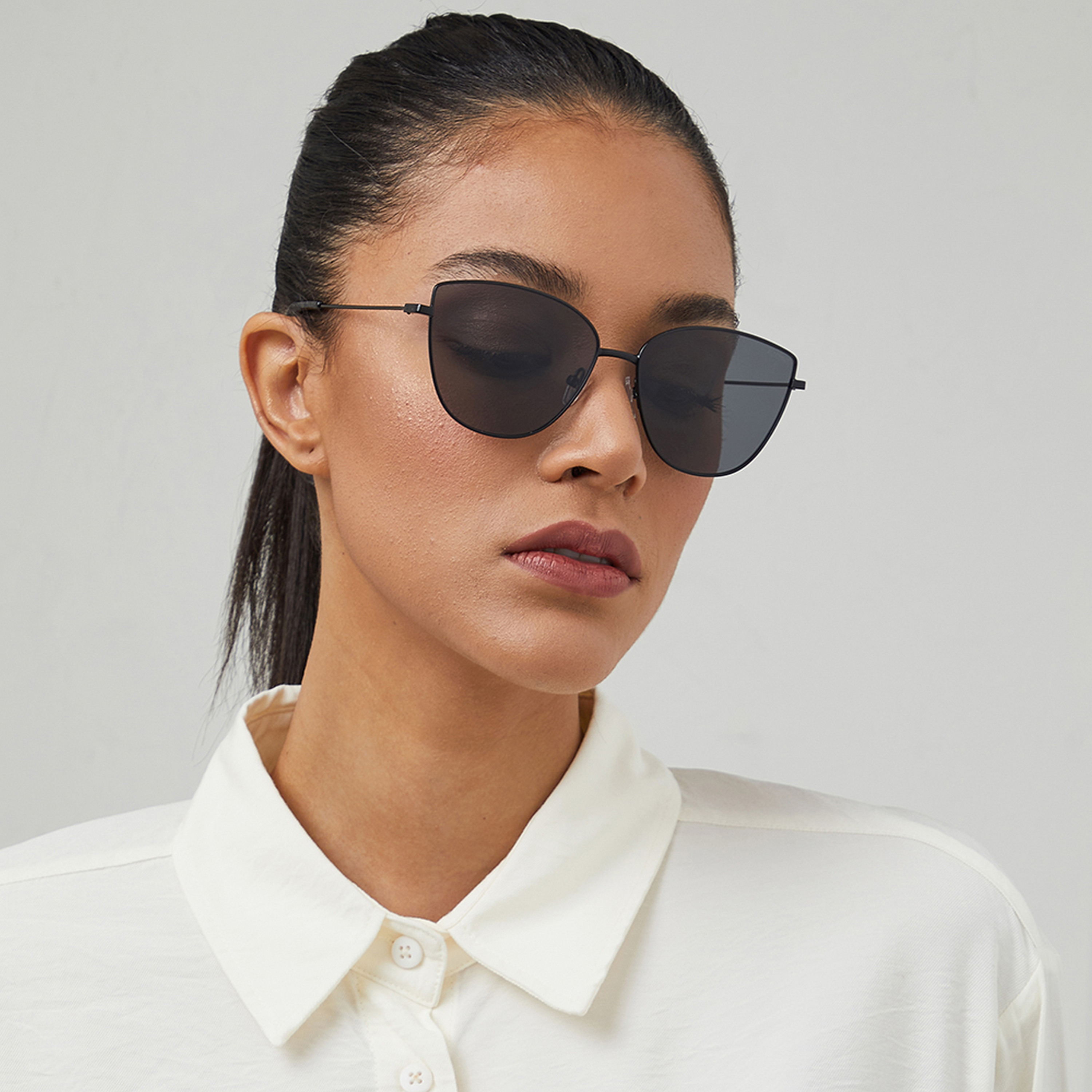 BlackOut CELEB  Black 59 mm Cat Eye Sunglasses -women-sunglasses-image-4
