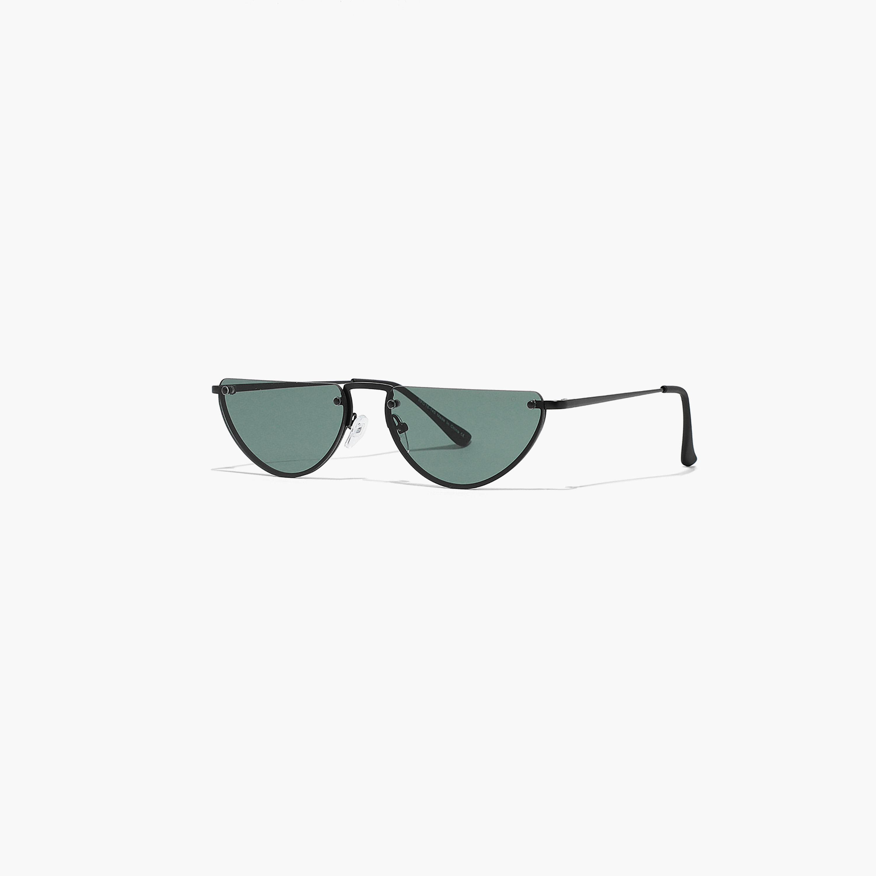 نظارة شمسية خضراء ذات كات آي من بلاك أوت ديمي لون مع 59 مم -women-sunglasses-image-1