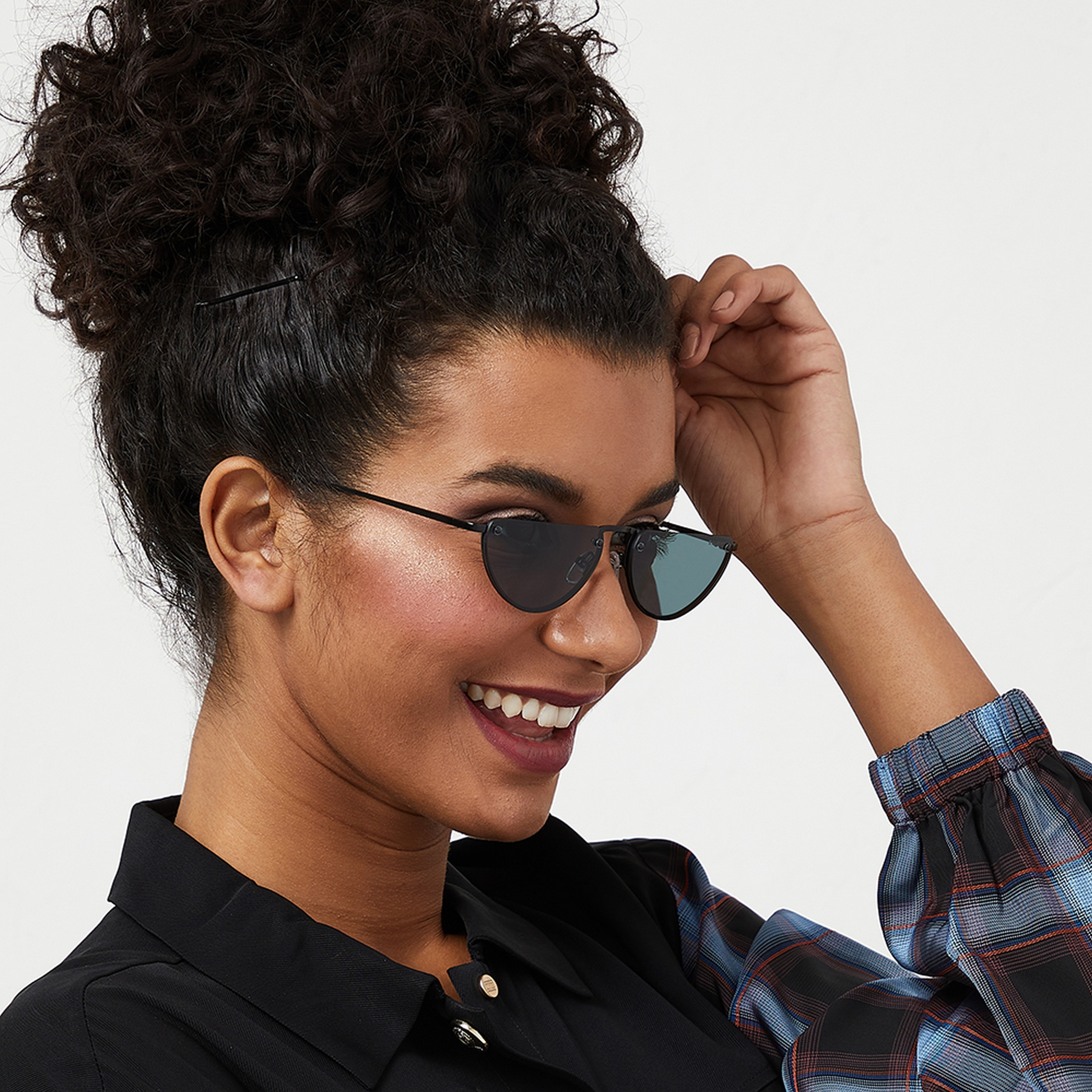BlackOut DEMI LUNE  Green 59 mm Cat Eye Sunglasses -women-sunglasses-image-5