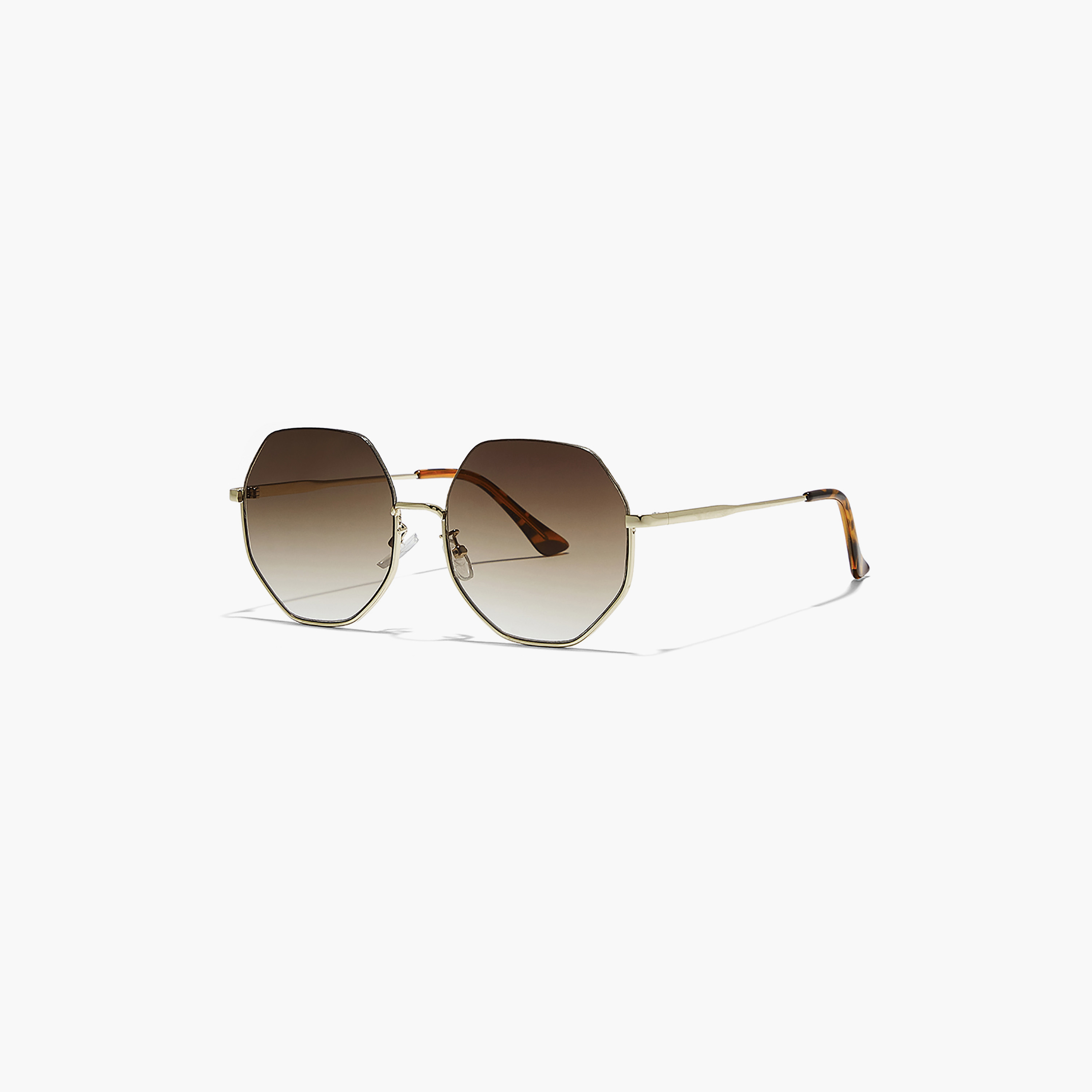 نظارة شمسية بنية هندسية مع 58 مم من بلاك أوت هيكسا -women-sunglasses-image-1