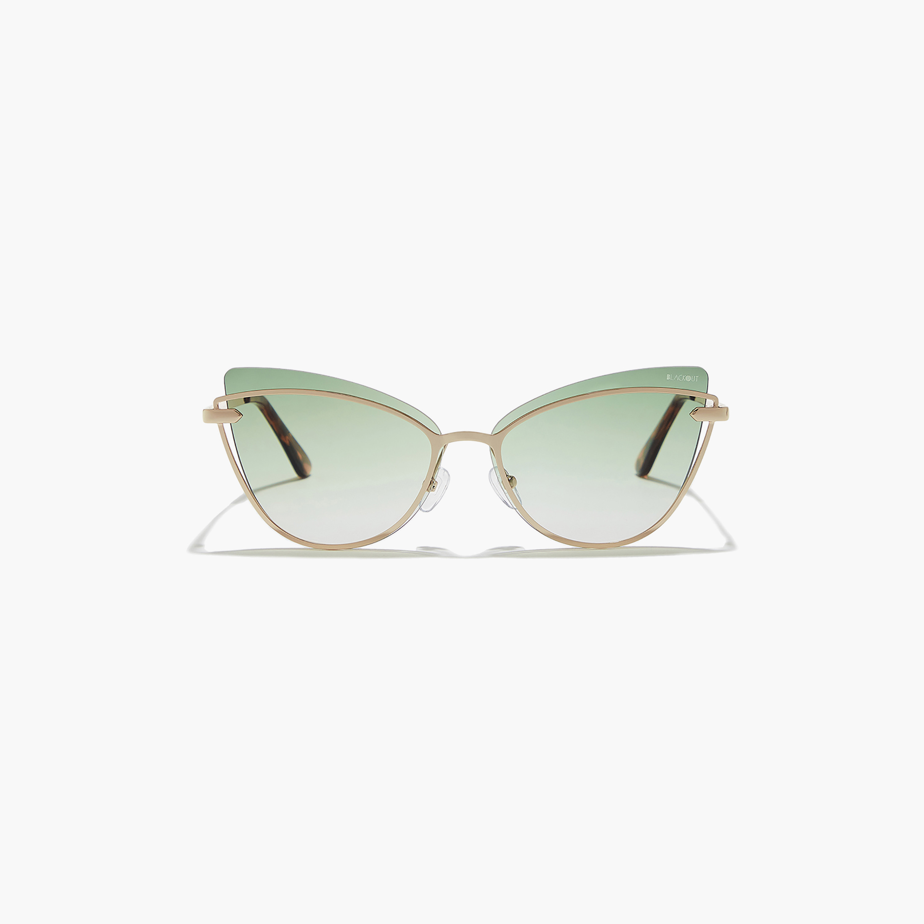 نظارة شمسية خضراء ذات كات آي من بلاك أوت ميدنايت مع 61 مم -women-sunglasses-image-2