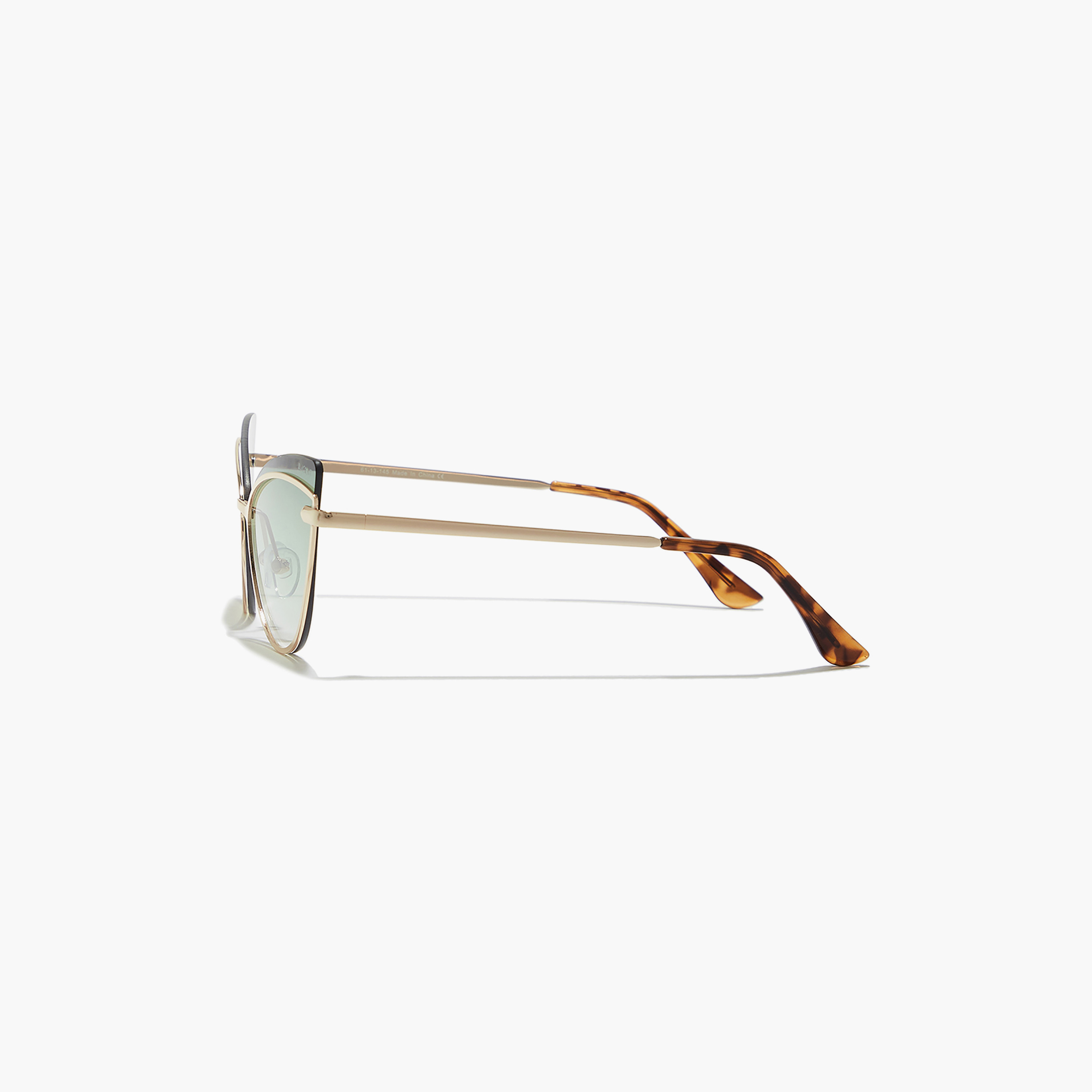 BlackOut MIDNIGHT  Green 61 mm Cat Eye Sunglasses -women-sunglasses-image-3