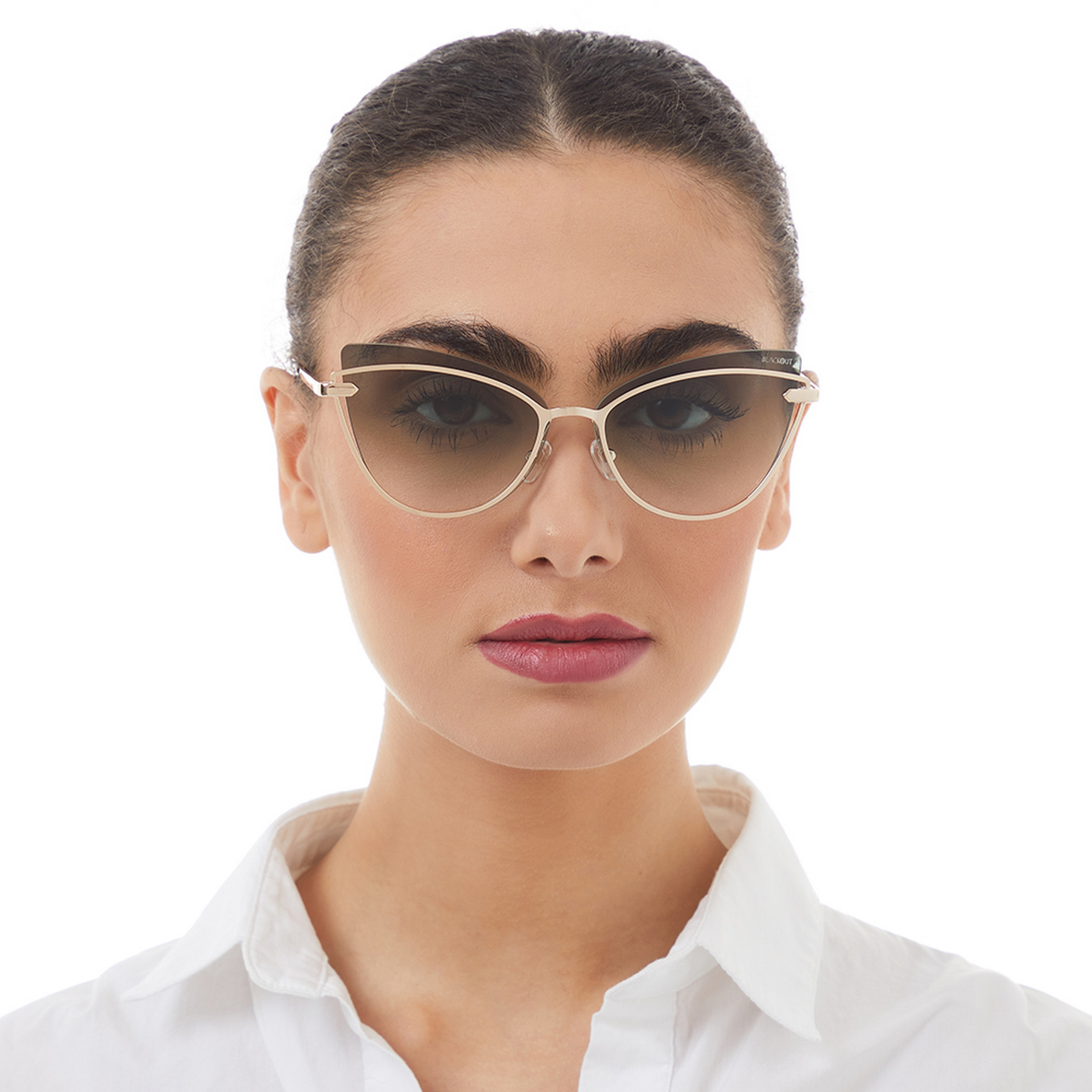 BlackOut MIDNIGHT  Green 61 mm Cat Eye Sunglasses -women-sunglasses-image-4