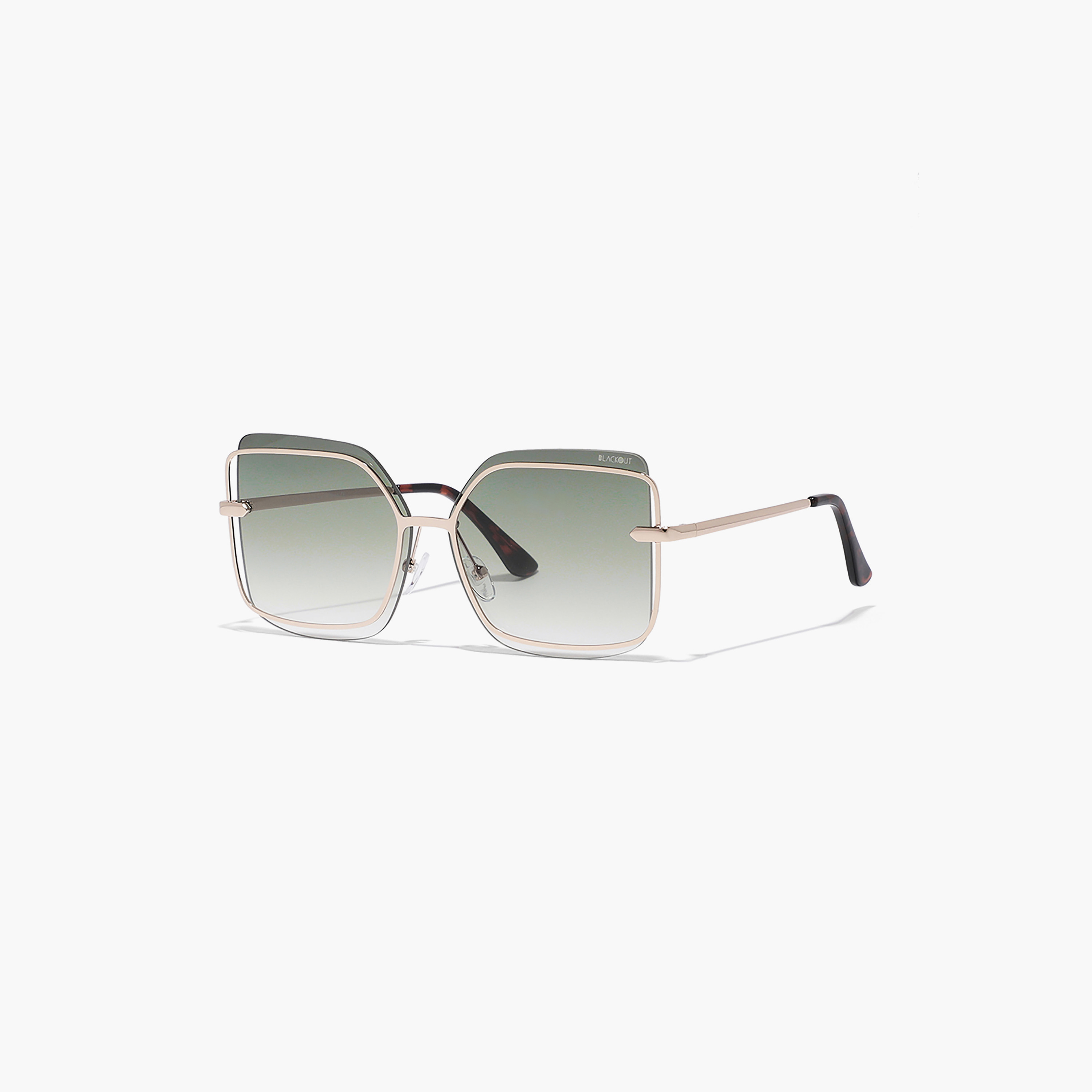 BlackOut Women Green 60 mm Square Sunglasses - BLA-000214-2706-women-sunglasses-image-1