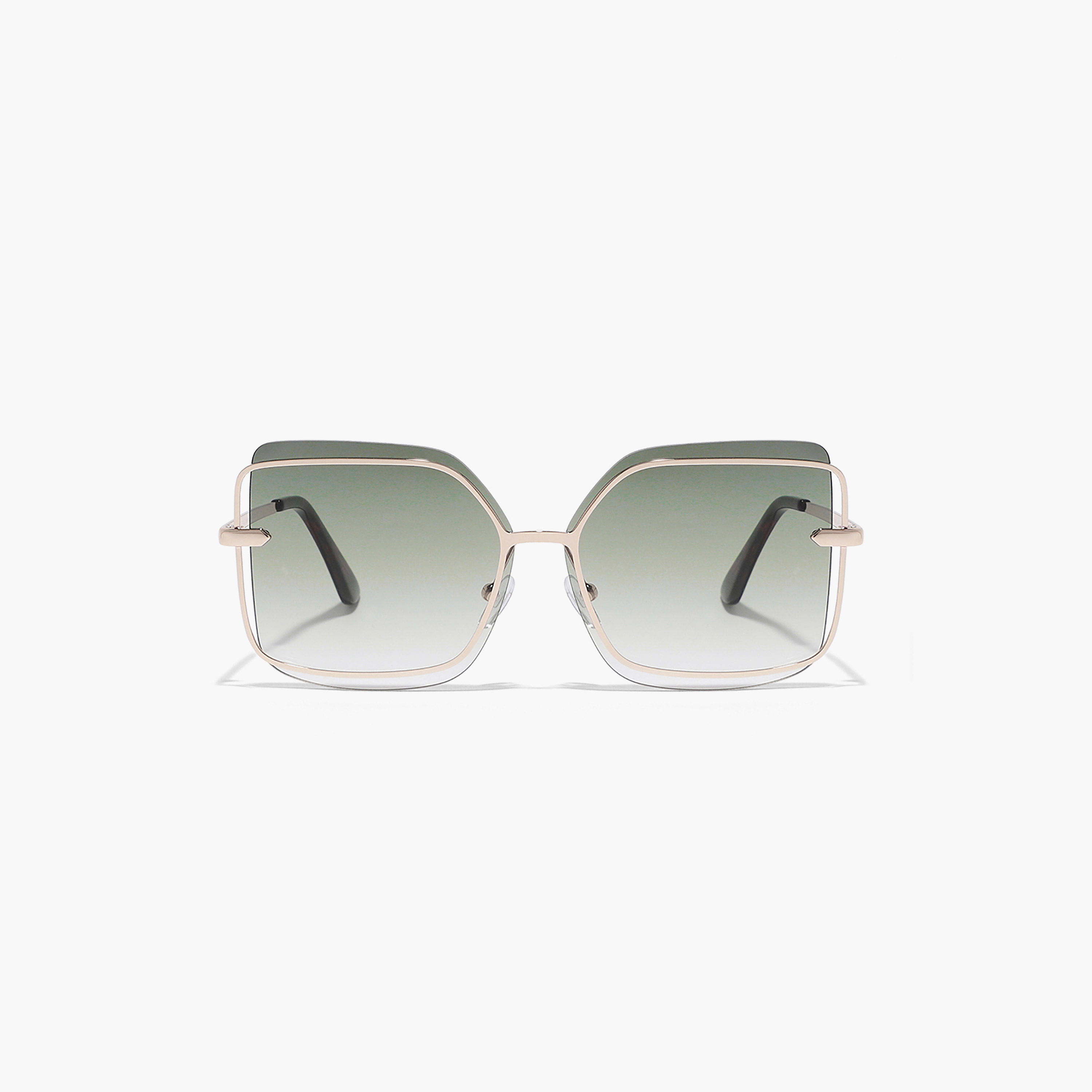 BlackOut Women Green 60 mm Square Sunglasses - BLA-000214-2706-women-sunglasses-image-2