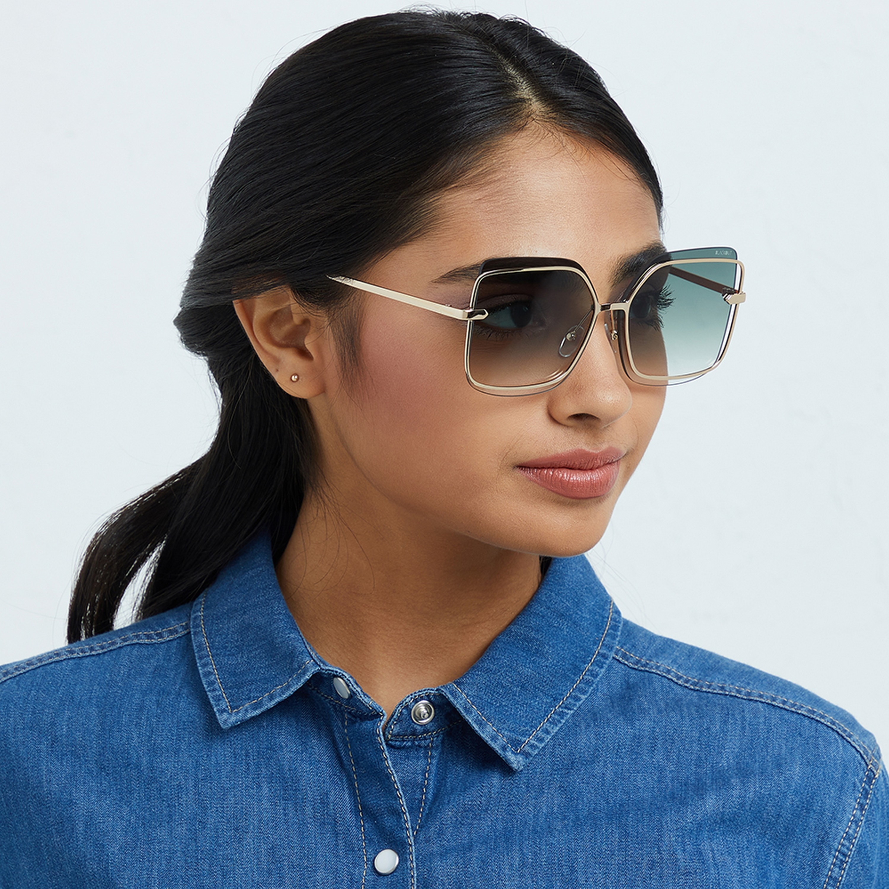 BlackOut Women Green 60 mm Square Sunglasses - BLA-000214-2706-women-sunglasses-image-5