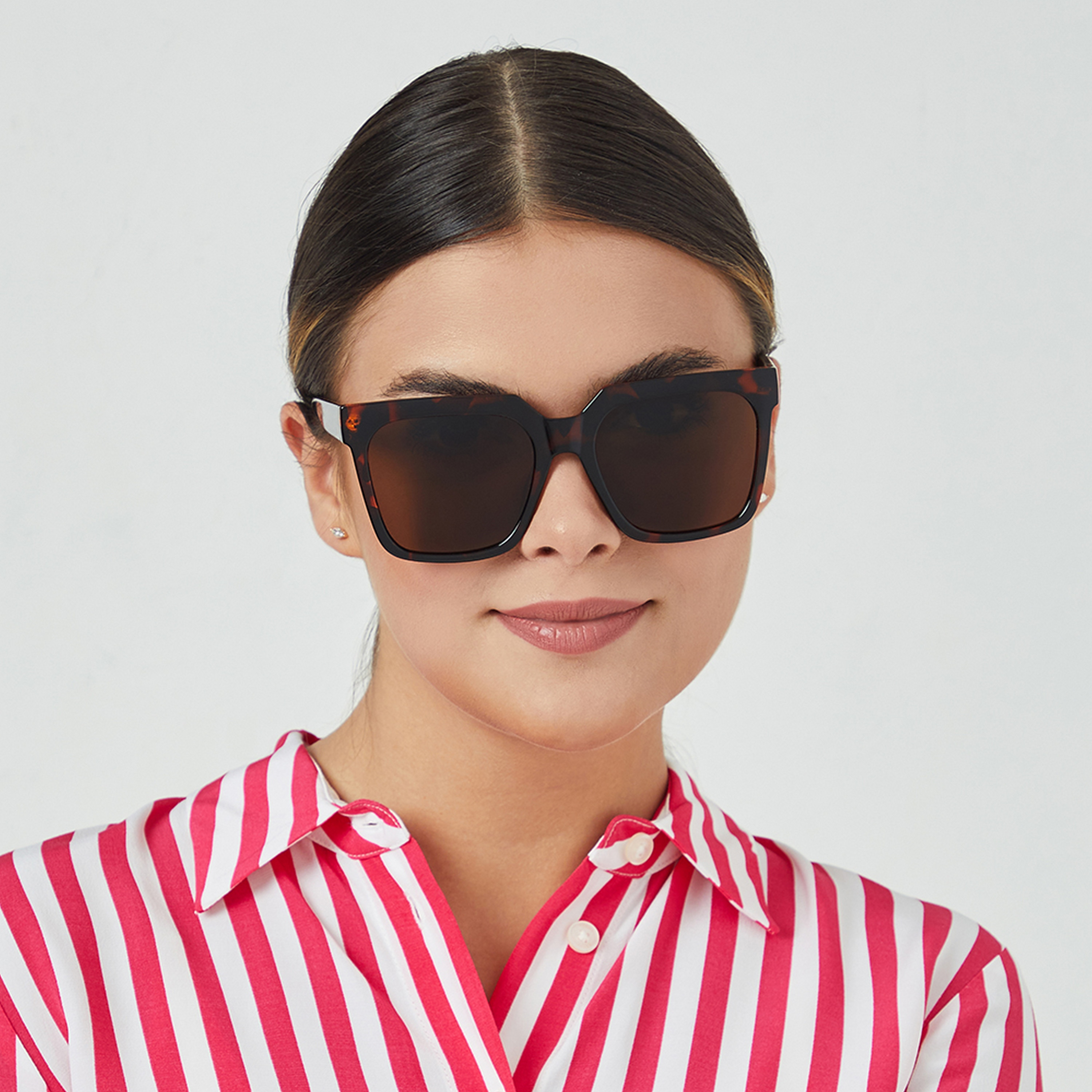 BlackOut QUADRA  Brown 56 mm Square Sunglasses -women-sunglasses-image-5