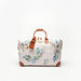 Elle All-Over Monogram Print Duffel Bag with Detachable Strap-Duffle Bags-thumbnail-0