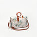 Elle All-Over Monogram Print Duffel Bag with Detachable Strap-Duffle Bags-thumbnail-2