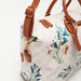 Elle All-Over Monogram Print Duffel Bag with Detachable Strap-Duffle Bags-thumbnail-3