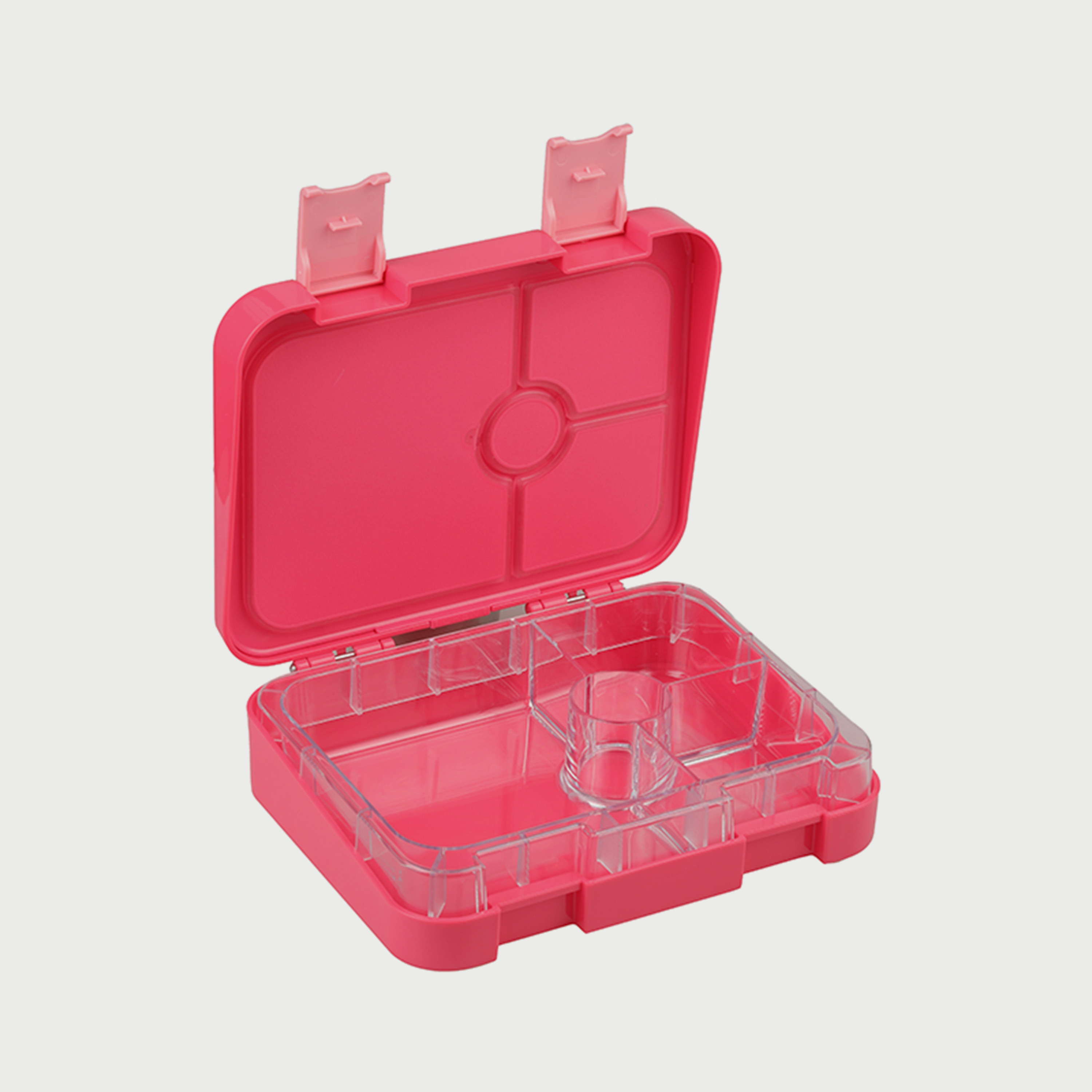 Bonjour TIFF Box Dual Clip Lunchbox, Pink Unicorn-school-lunchessentials-lunchboxes-image-2