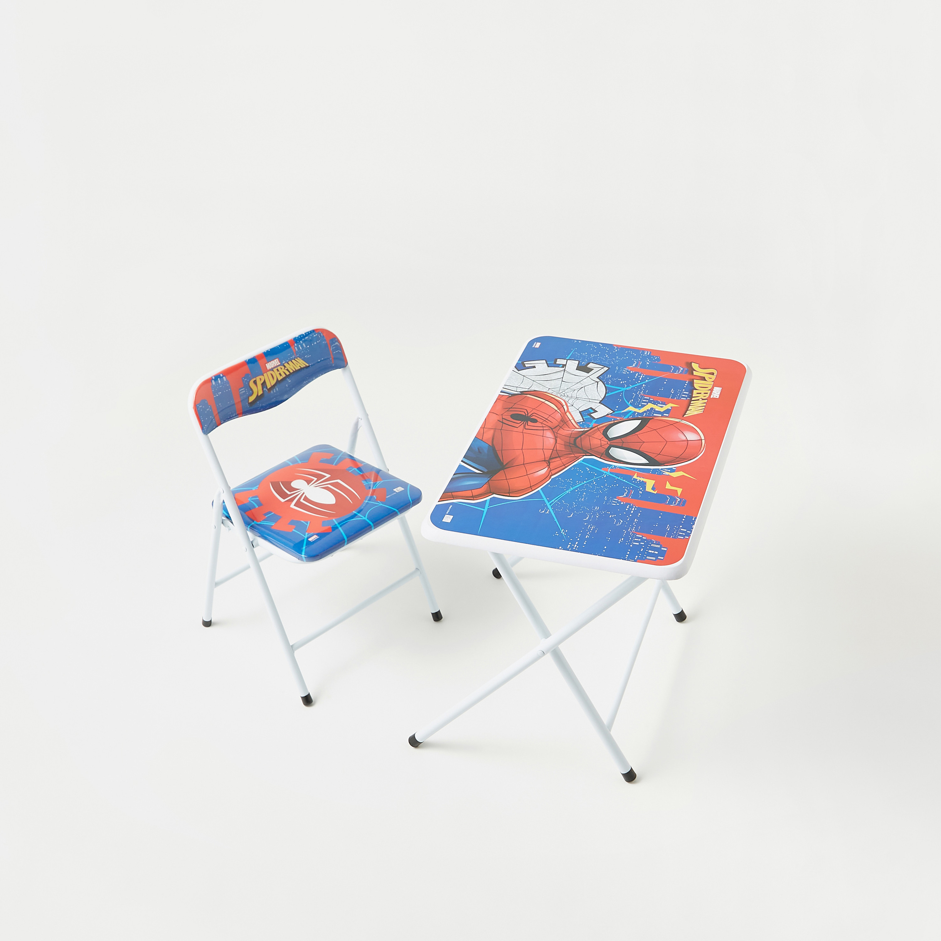 Spiderman folding table online and chair set