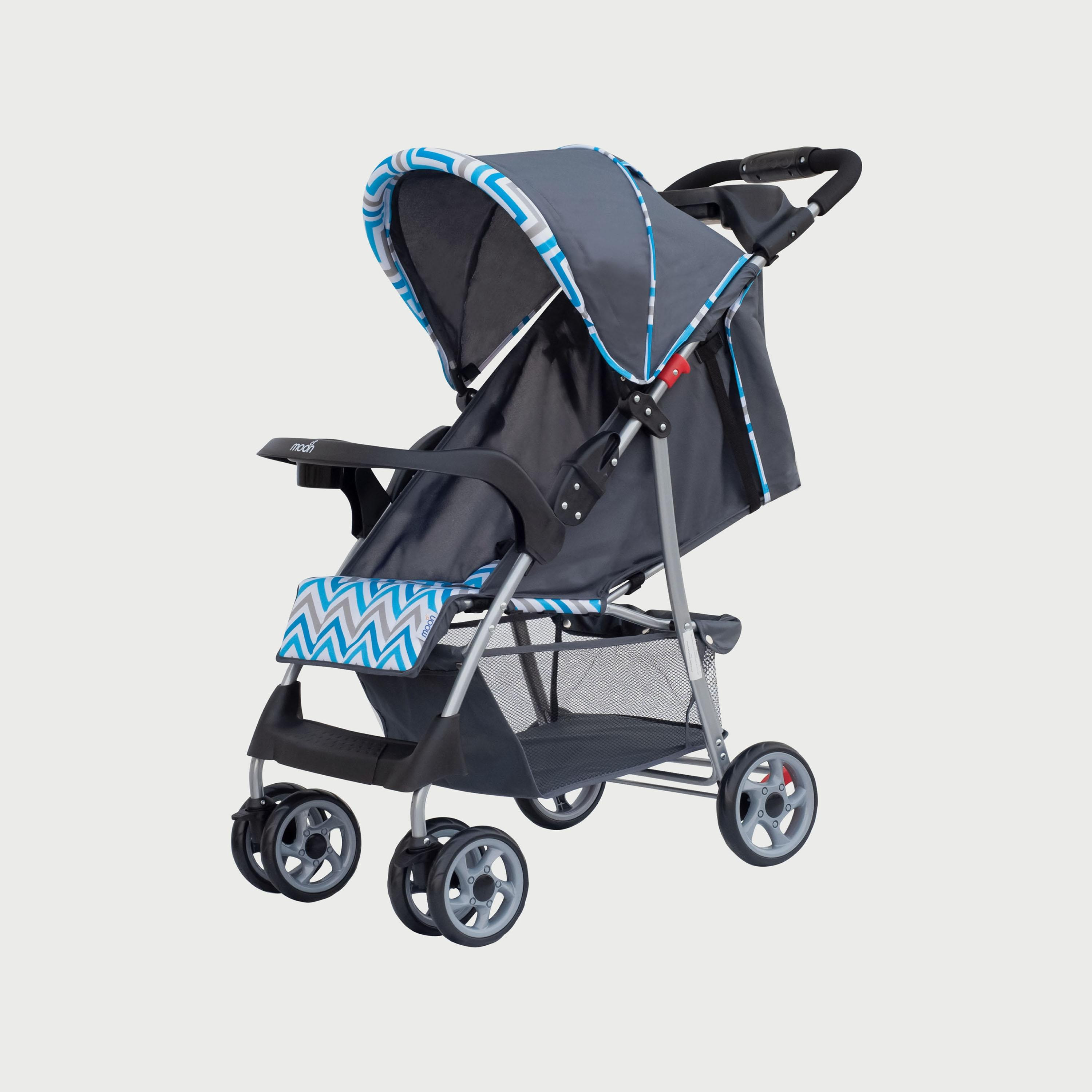 Moon Trek One Fold Stroller, Blue-baby-gear-strollersandprams-strollers-image-1
