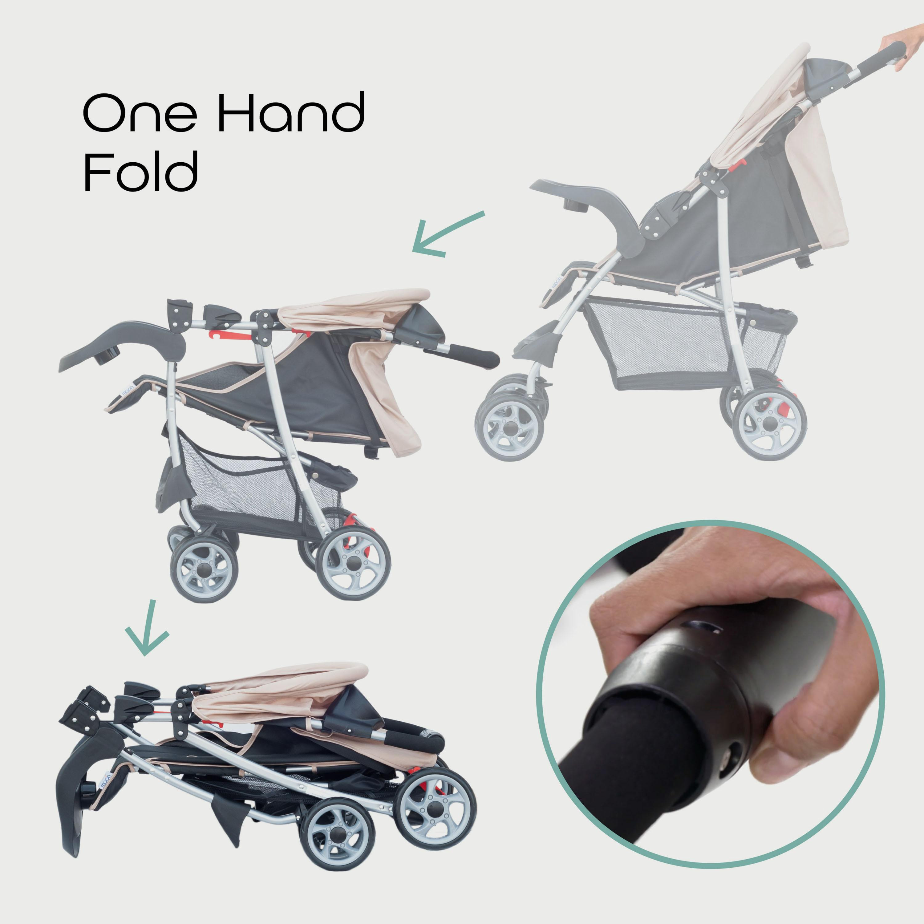 عربة الأطفال تريك طي بيد واحدة من مون، بيج-baby-gear-strollersandprams-strollers-image-5