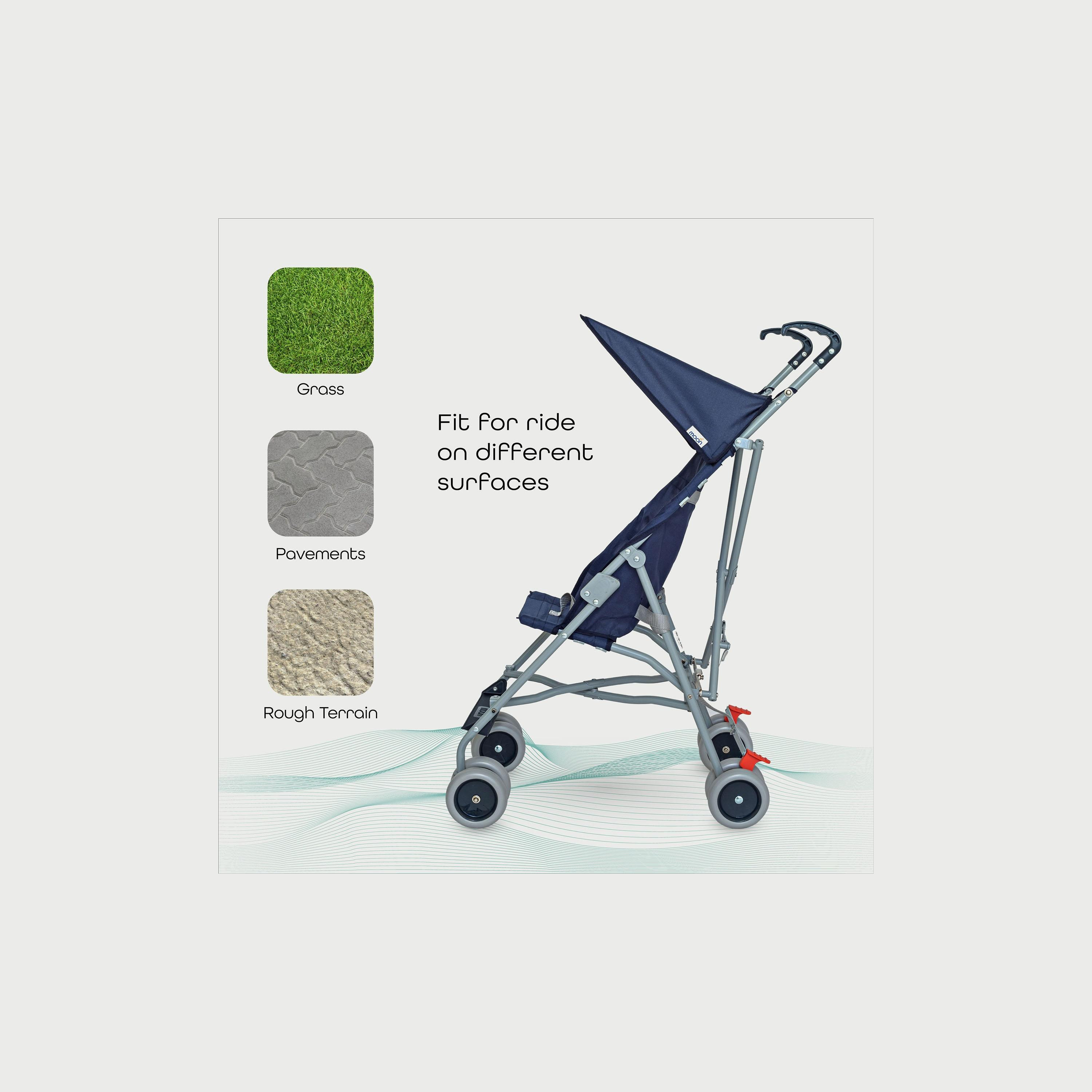 Moon Jet-Ultra Lightweight and Compact Fold Buggy Stroller - Dark Blue-baby-gear-strollersandprams-buggies-image-4
