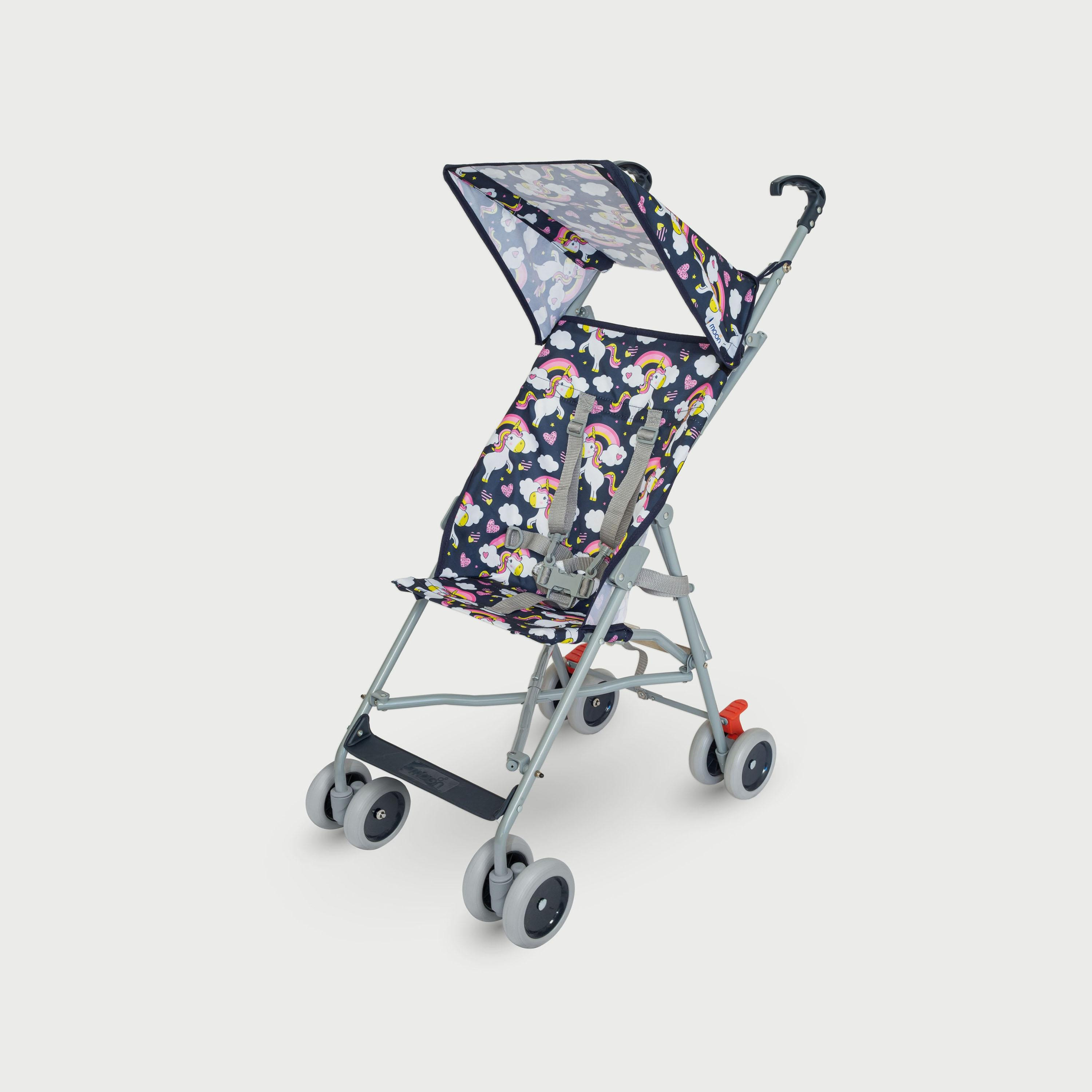 Moon Jet-Ultra Lightweight and Compact Fold Buggy Stroller - Printed Unicorn-baby-gear-strollersandprams-buggies-image-1