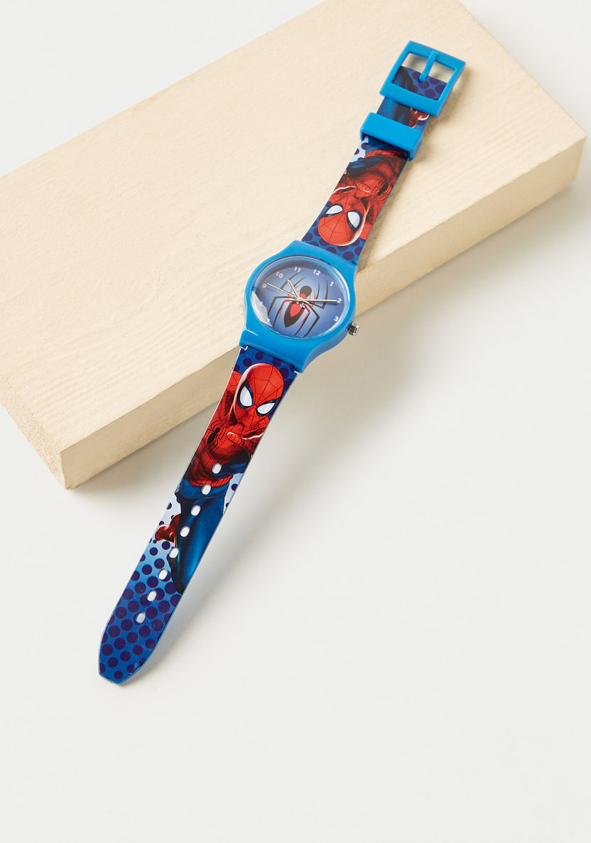 Spider-Man Print Analog Wristwatch-Watches-image-0