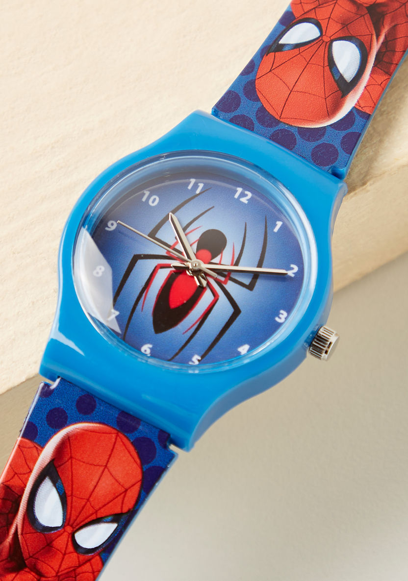 Spider-Man Print Analog Wristwatch-Watches-image-1