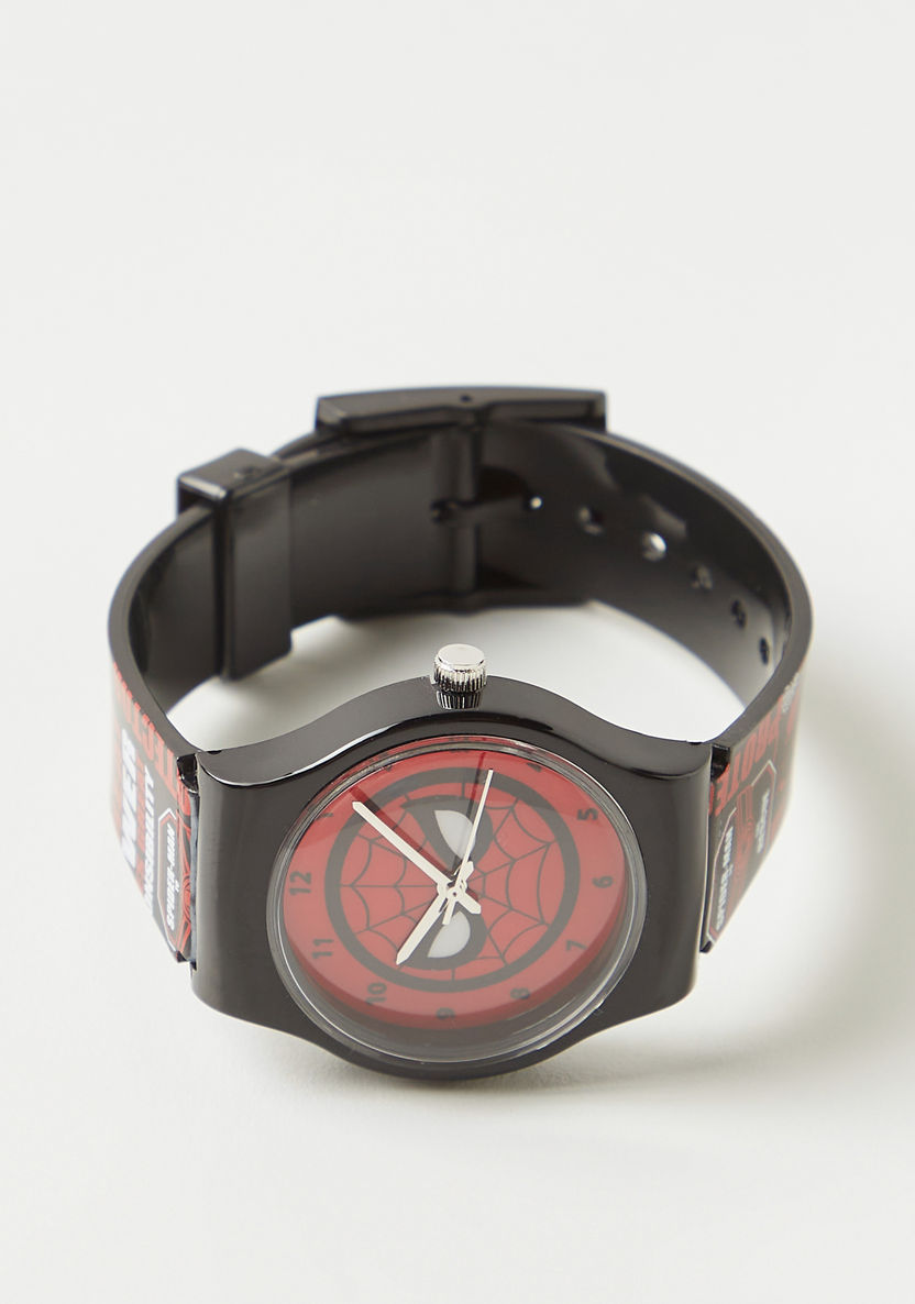 Spider-Man Print Analog Wristwatch-Watches-image-3