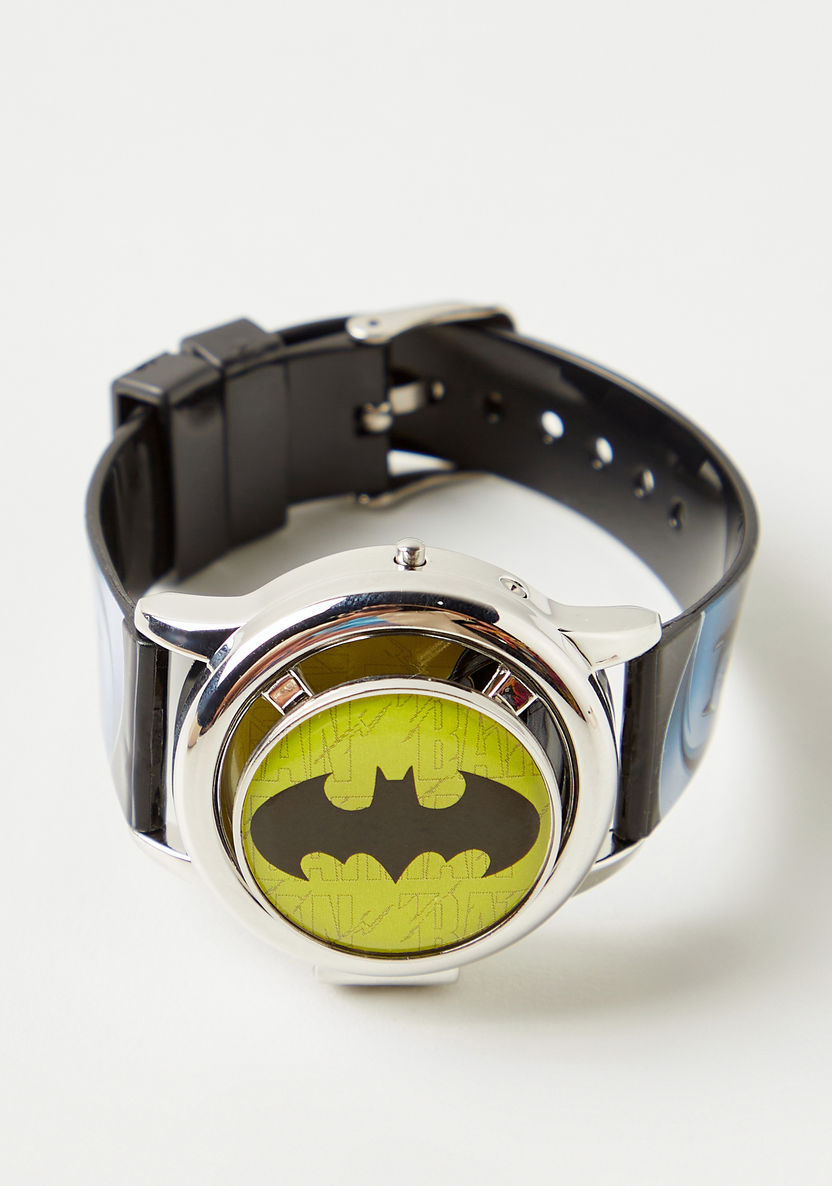 Batman Print Rotating Spinner Flip Top Digital Wristwatch-Watches-image-3