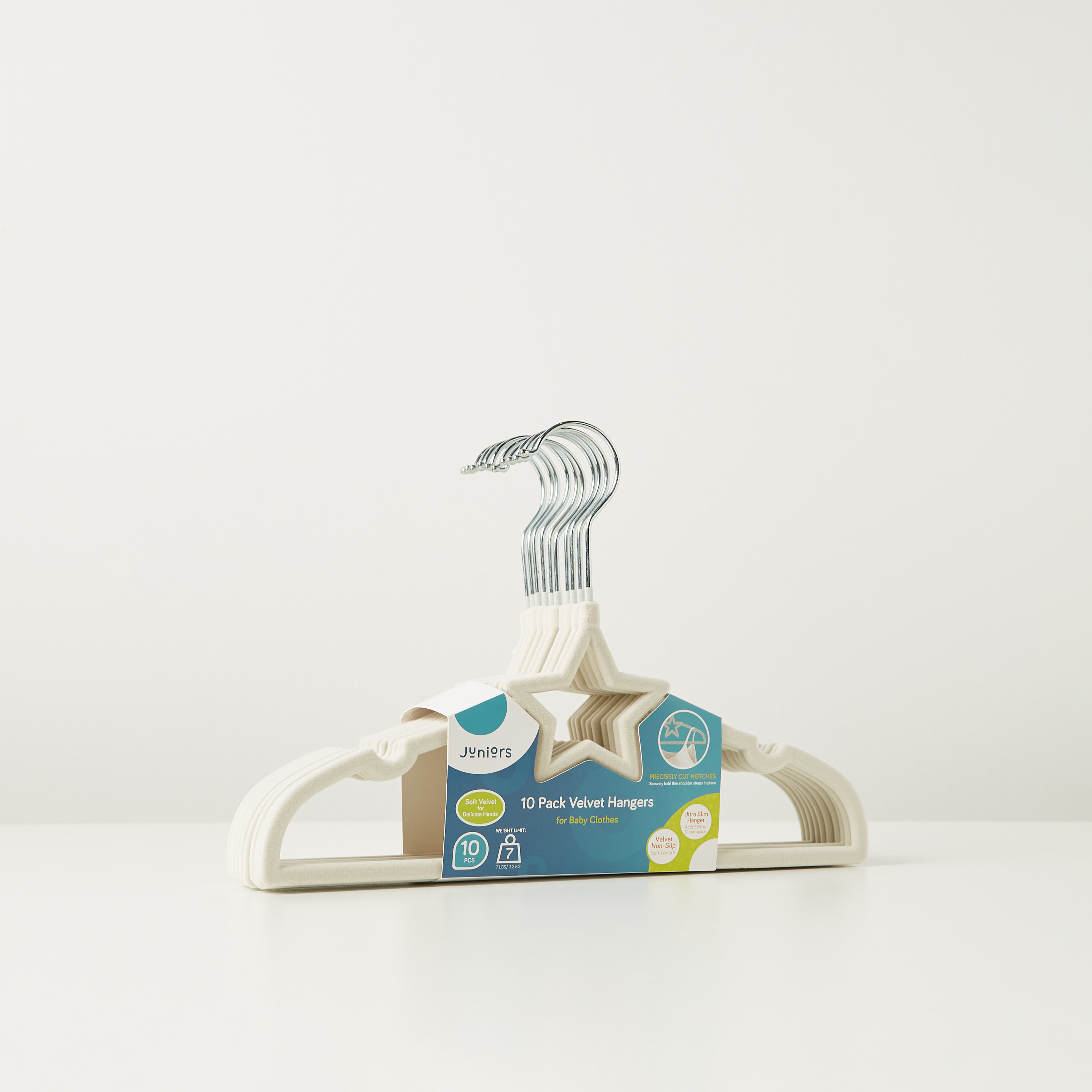 Juniors Velvet Hanger - Set of 10-baby-nursery-furniture-wardrobesandstorage-image-1