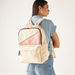 Lee Cooper Colourblock Backpack with Adjustable Shoulder Straps-Women%27s Backpacks-thumbnail-1