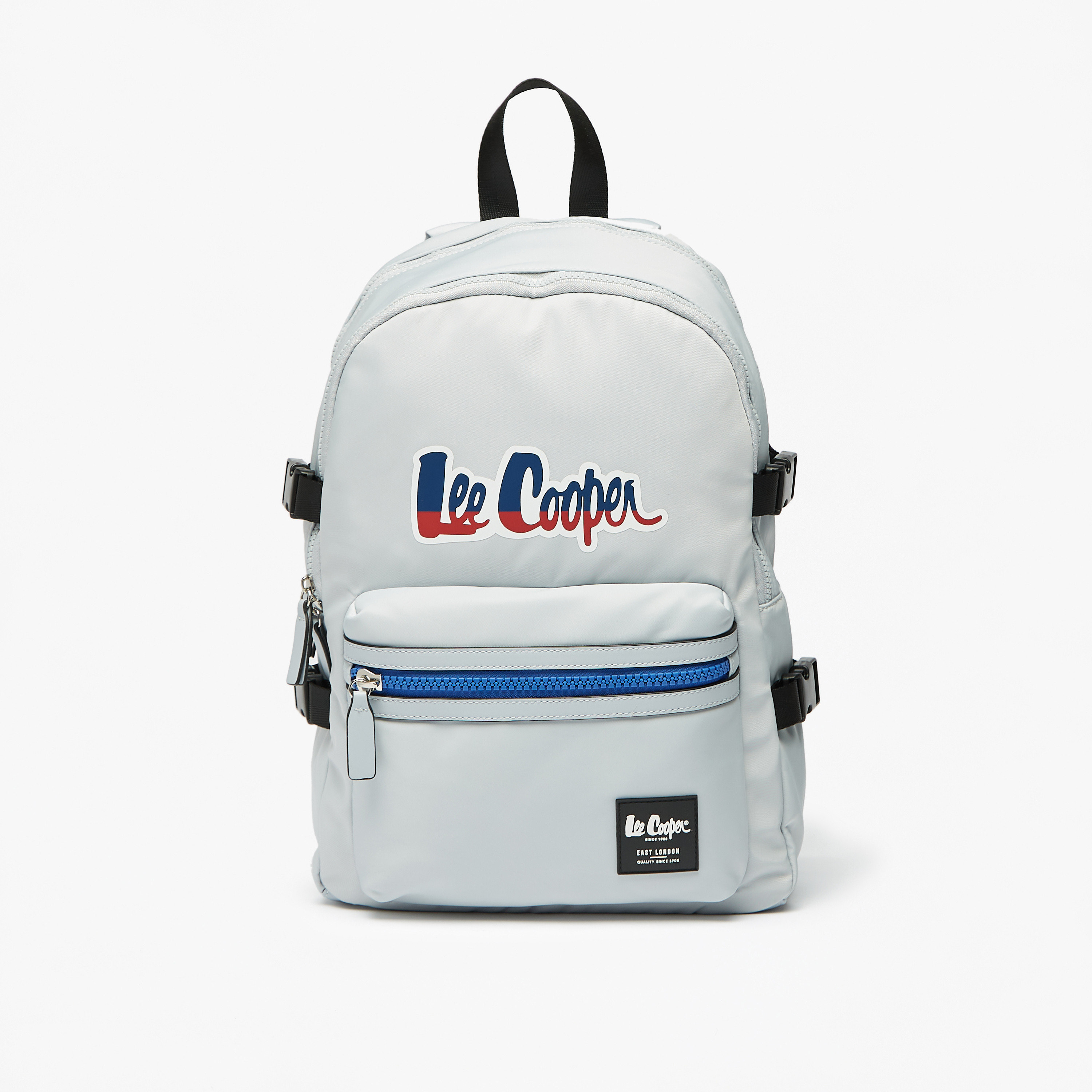 Lee Cooper Logo Print Backpack with Adjustable Shoulder Straps