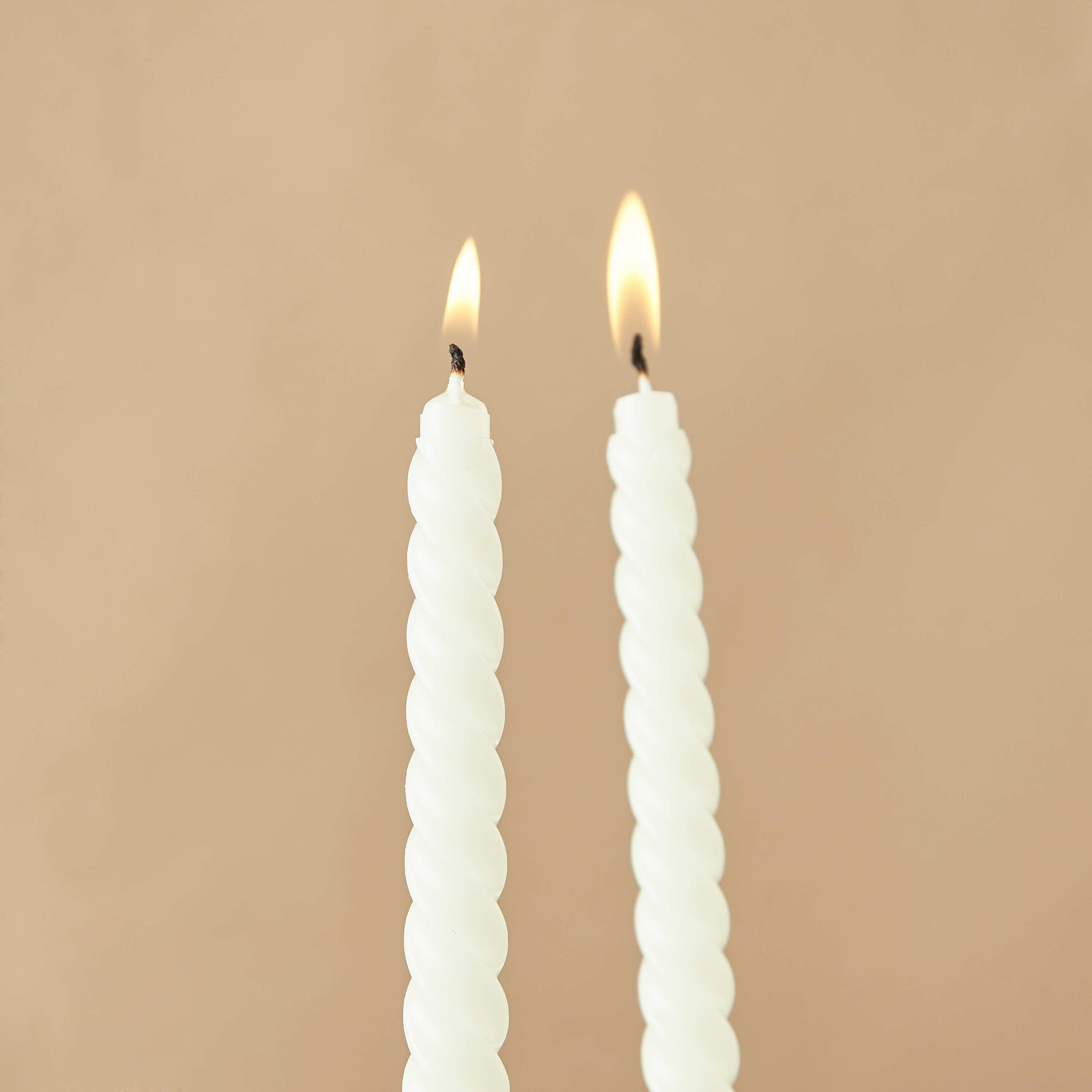Countryfield Unscented Twirly Taper Dinner Candle - Set of 2-household-homefragrance-candles-image-3