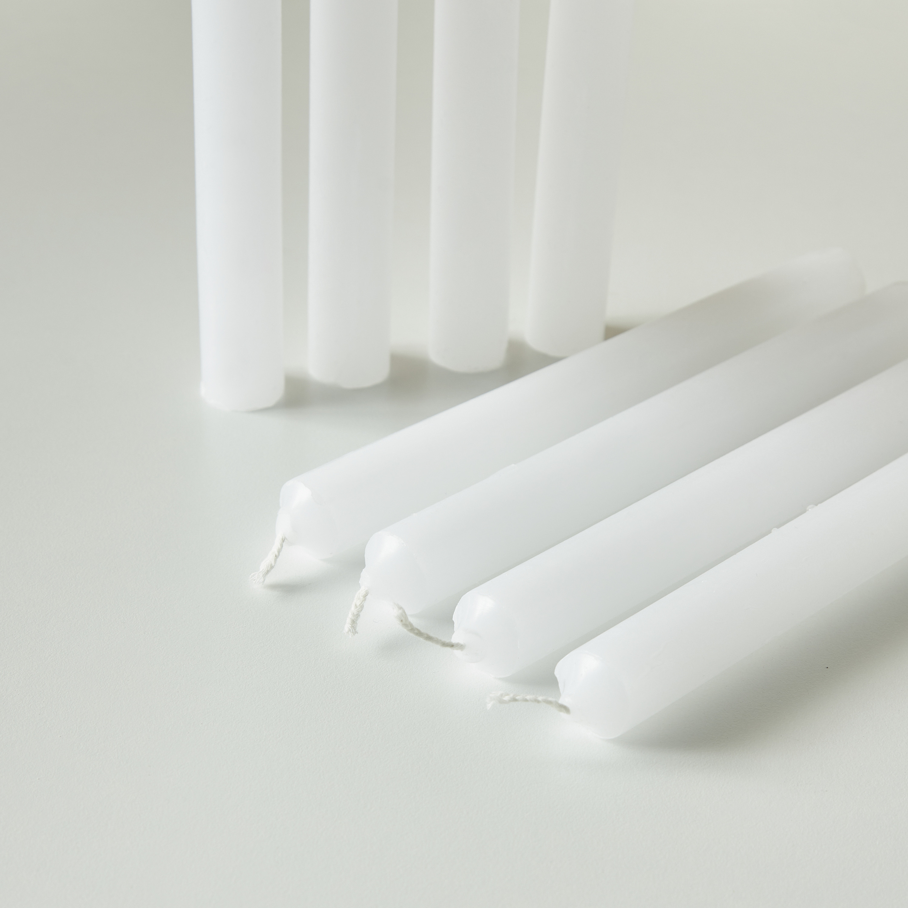Countryfield Essentials Unscented Taper Dinner Candle - Set of 8-household-homefragrance-candles-image-3