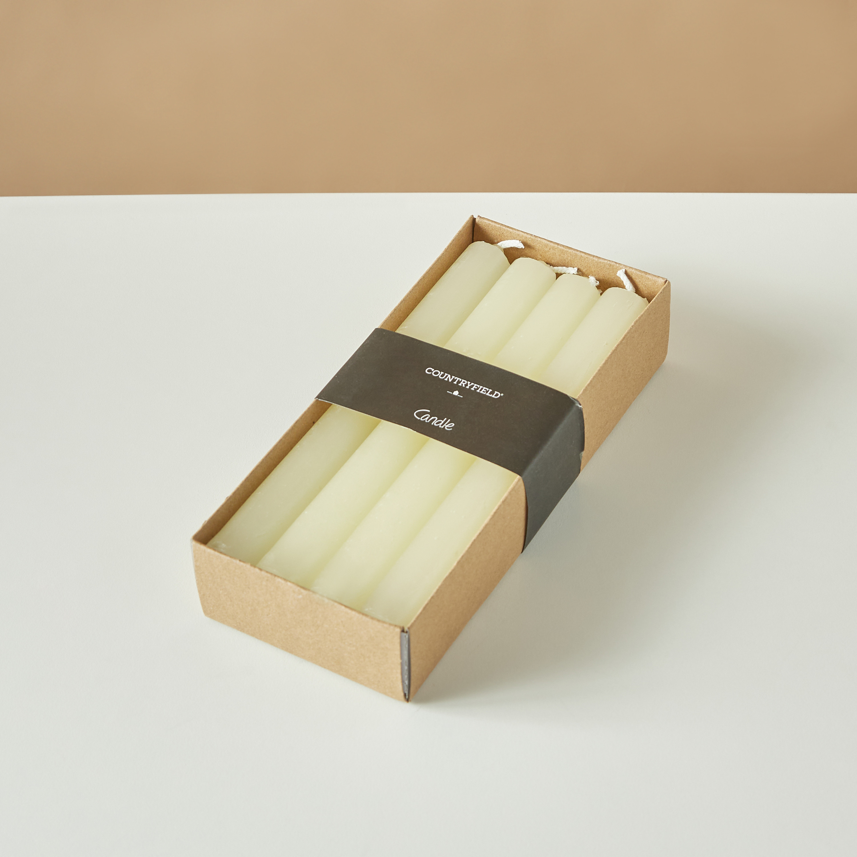 طقم شموع عشاء رفيعة غير معطرة من كانتري فيلد إسينشيالز - 8 قطع-household-homefragrance-candles-image-4