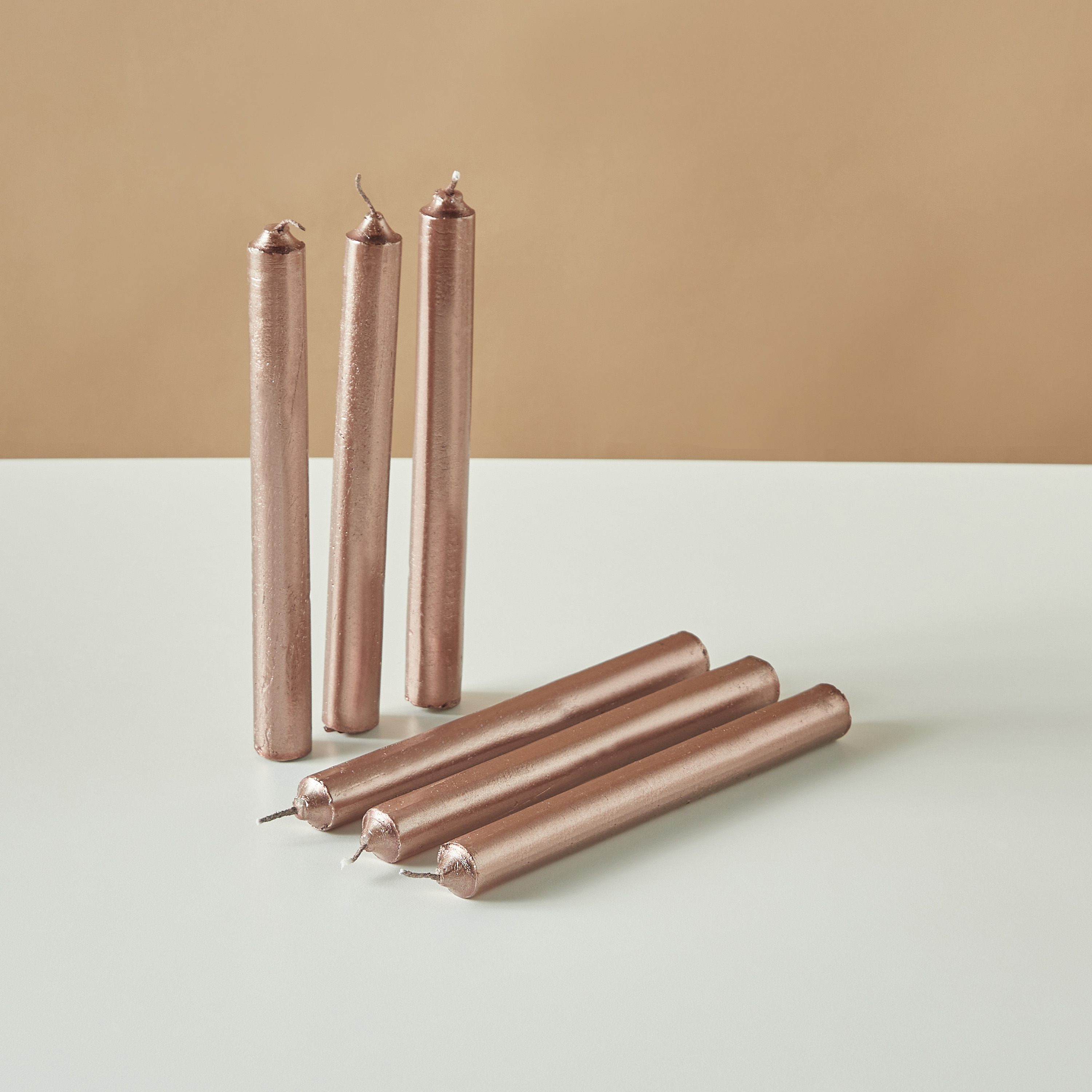 Countryfield Essentials Unscented Taper Dinner Candle - Set of 6-household-homefragrance-candles-image-2