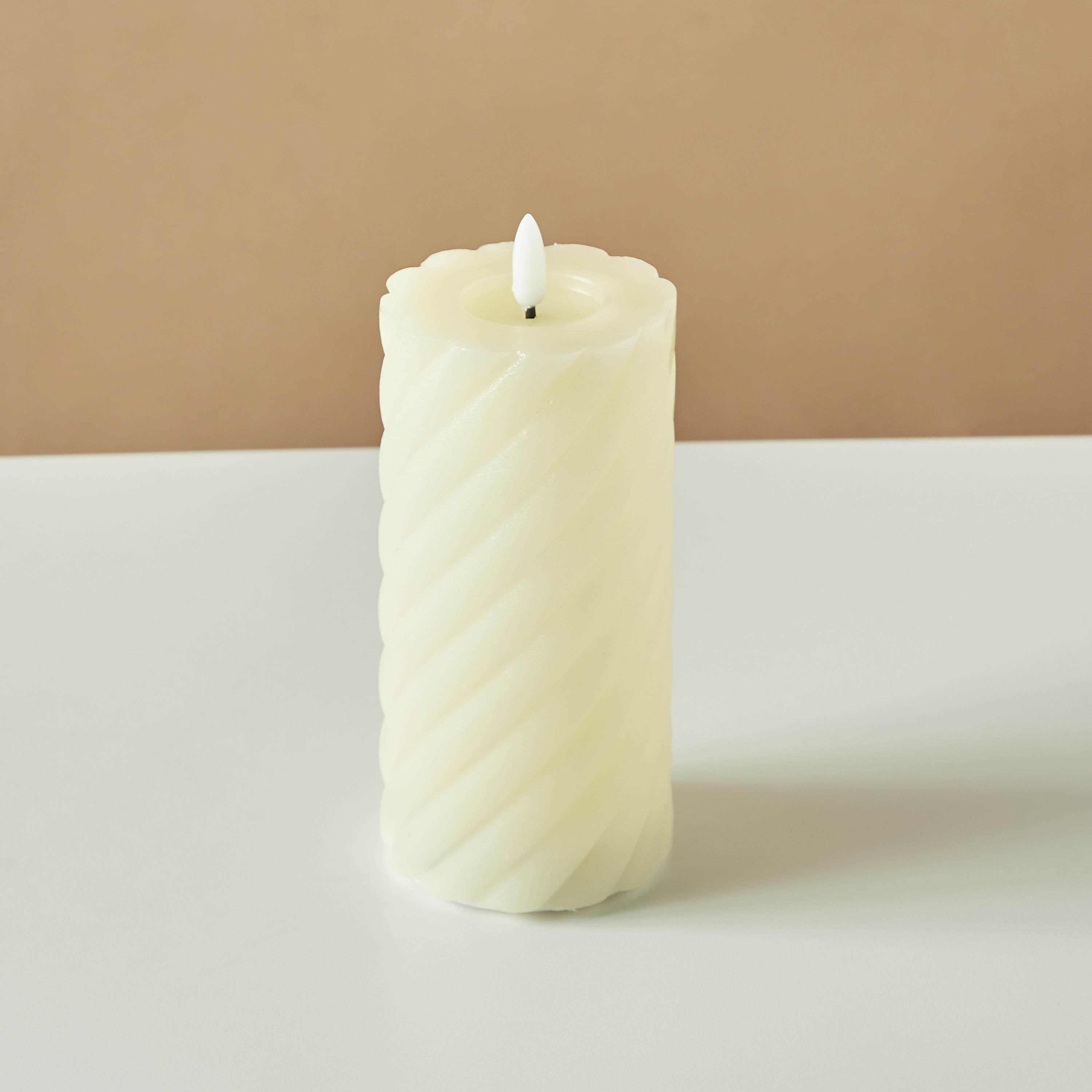Countryfield Essentials LED Flameless Wax Pillar Candle - 15 cms-household-homefragrance-candles-image-3