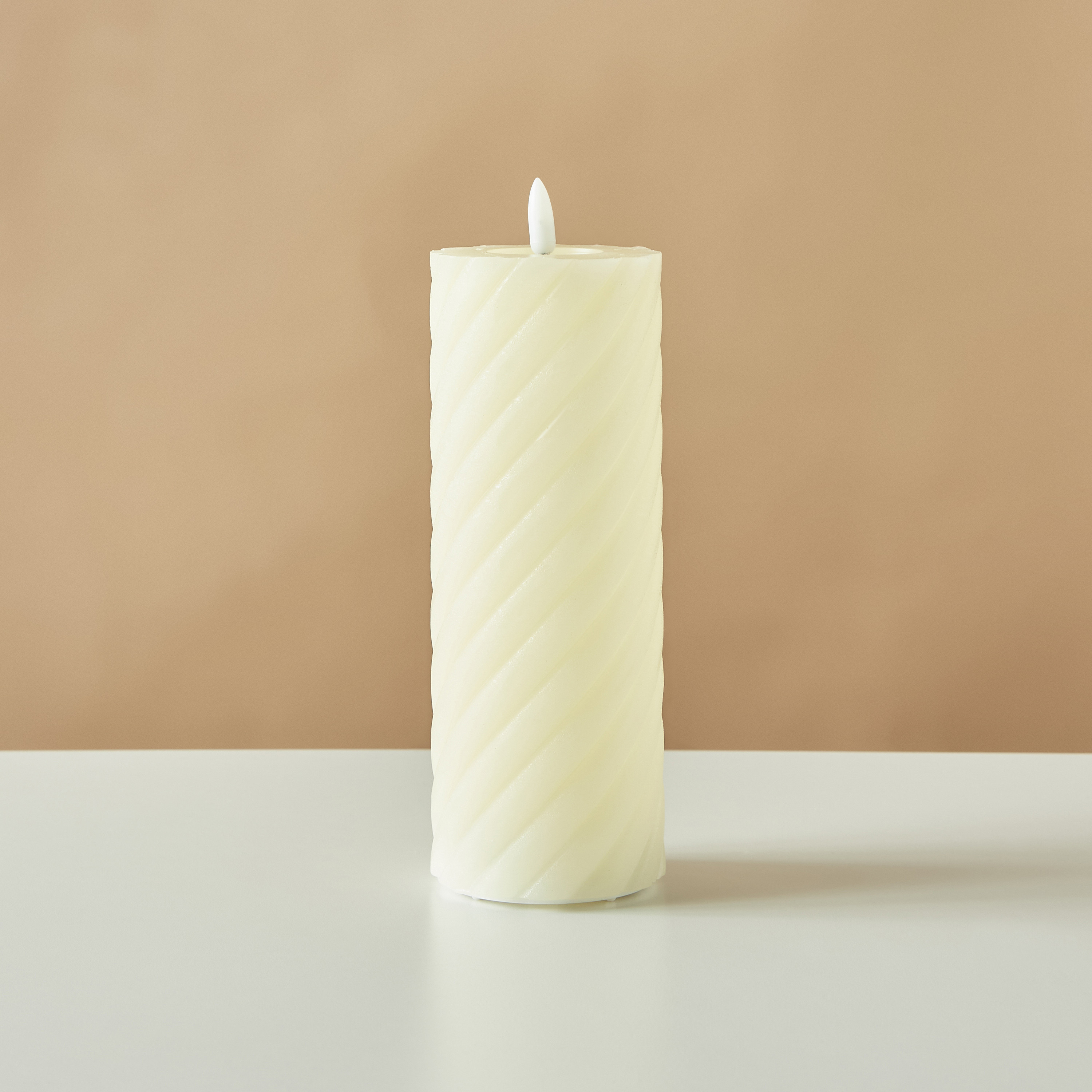 Countryfield Essentials LED Flameless Wax Pillar Candle - 20 cms-household-homefragrance-candles-image-2