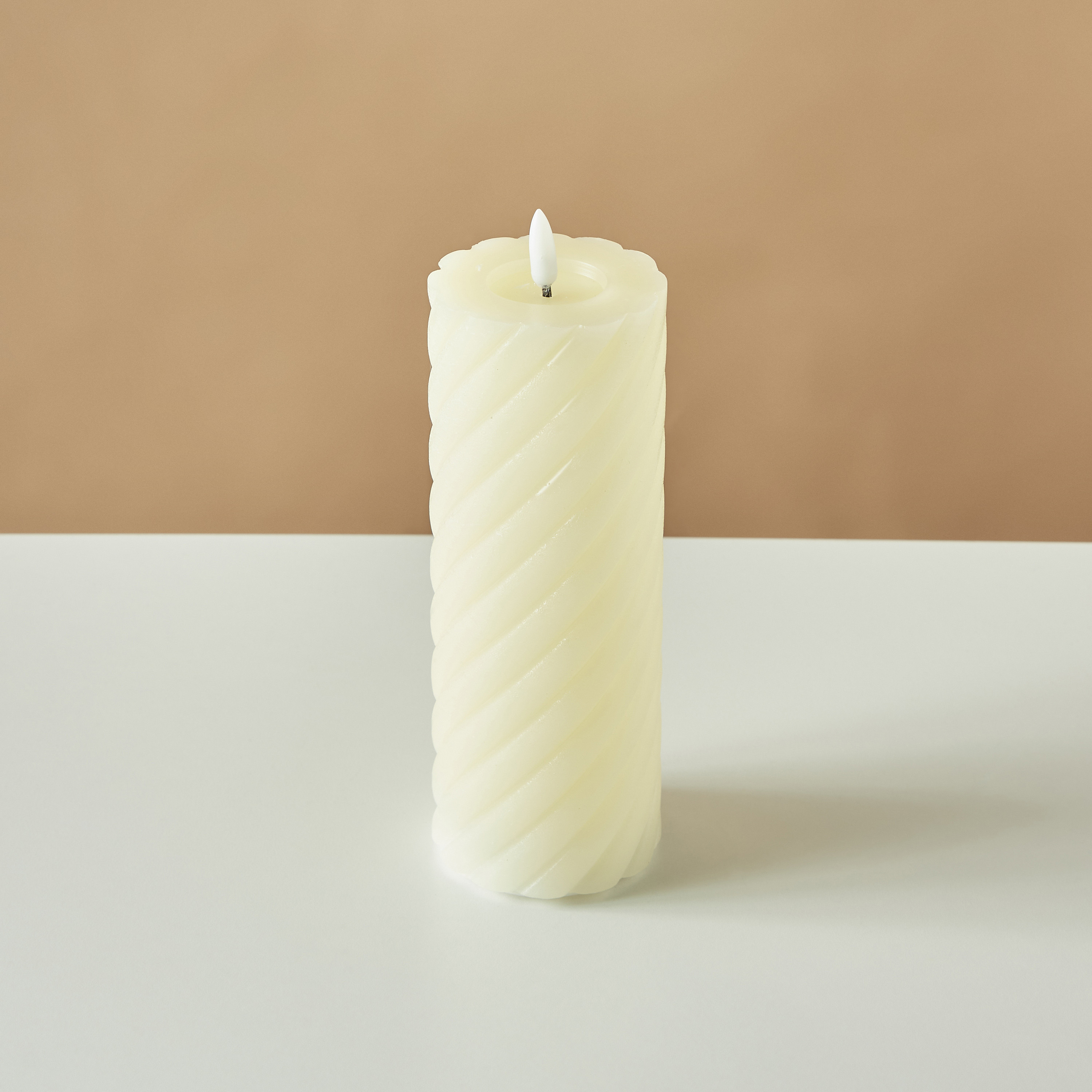 Countryfield Essentials LED Flameless Wax Pillar Candle - 20 cms-household-homefragrance-candles-image-3