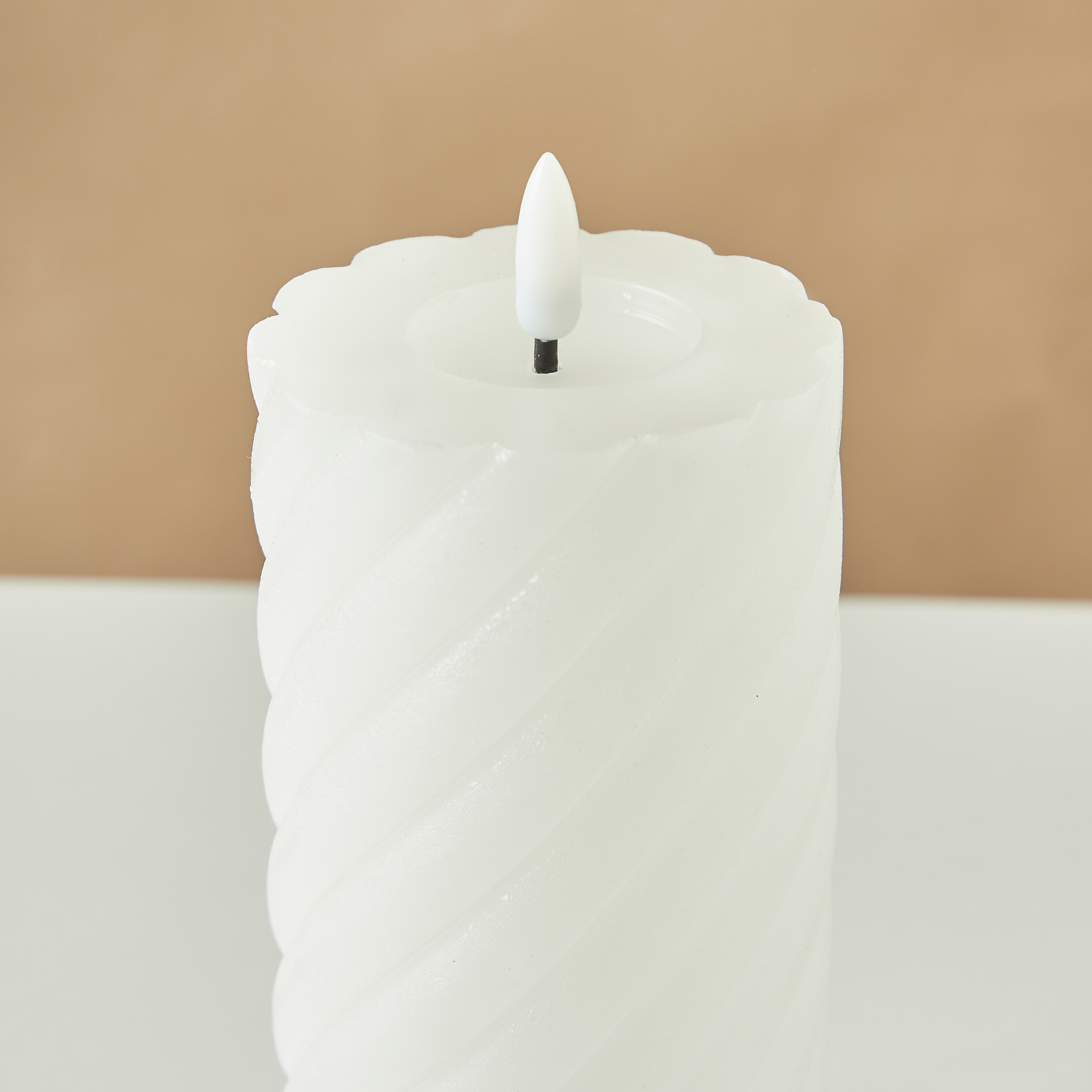 Countryfield Essentials LED Flameless Wax Pillar Candle - 15 cms-household-homefragrance-candles-image-5