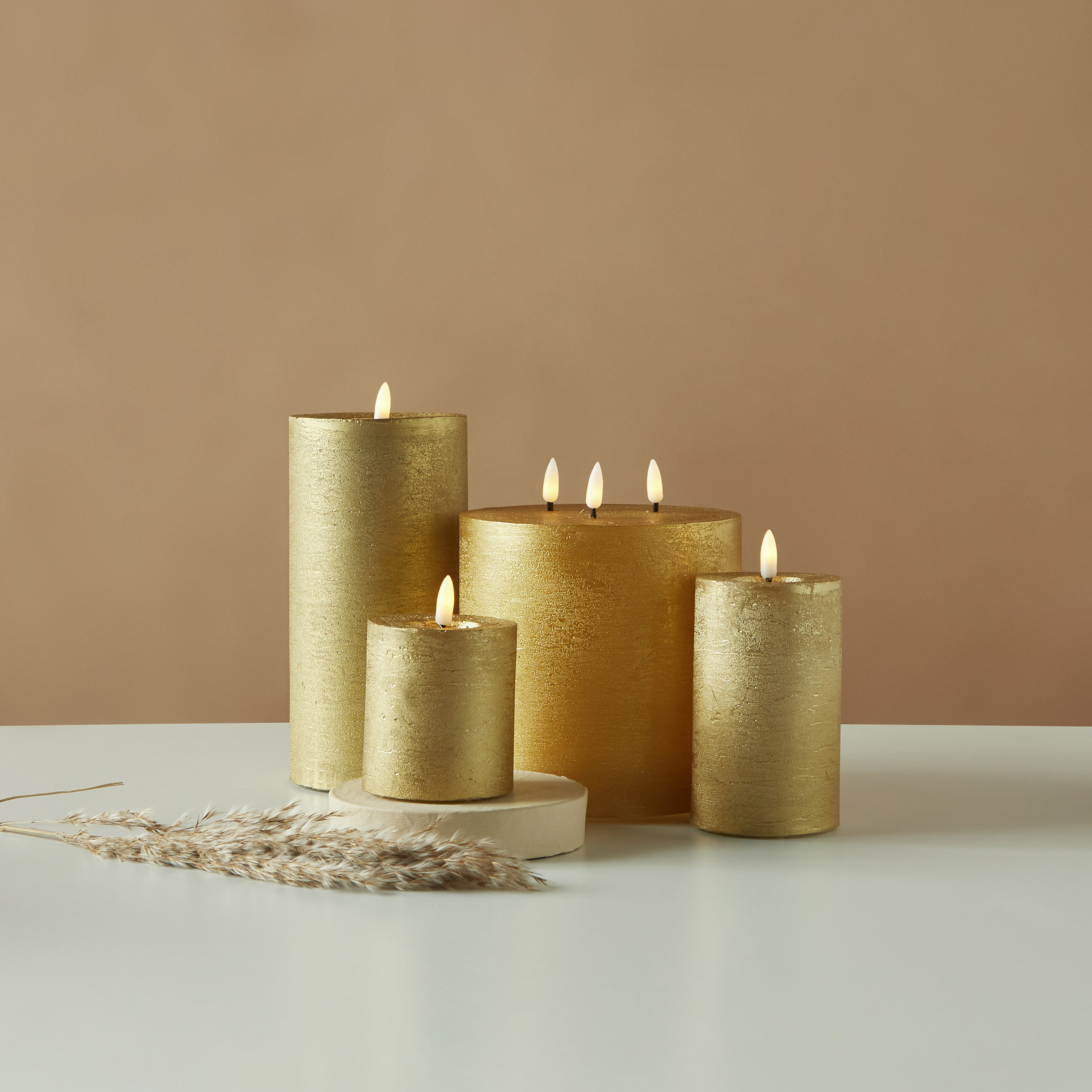 شمعة عمودية إل إي دي دون لهب من كاونترفيلد إسنشيالز - 8 سم-household-homefragrance-candles-image-5